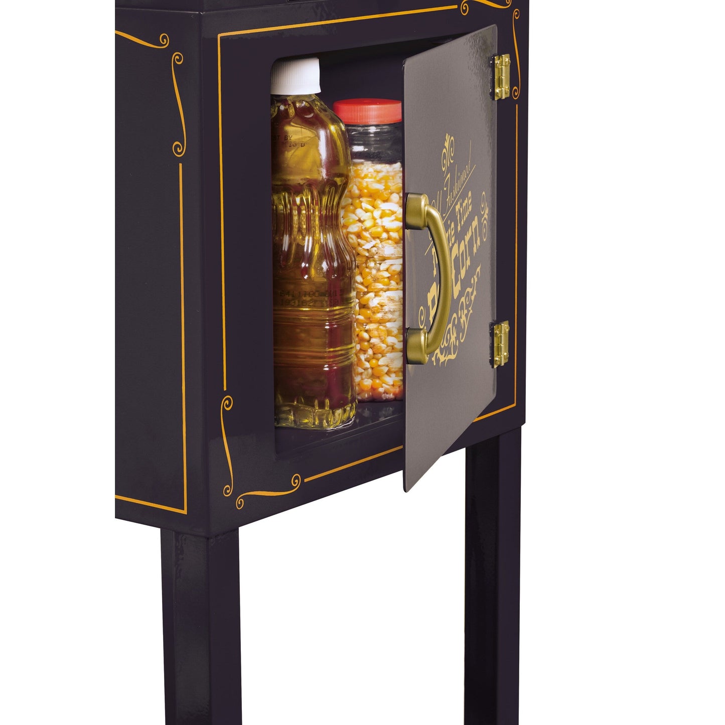 2,5-oz-Wasserkocher im Kinostil, 10-Tassen-Popcornwagen mit 48 Zoll