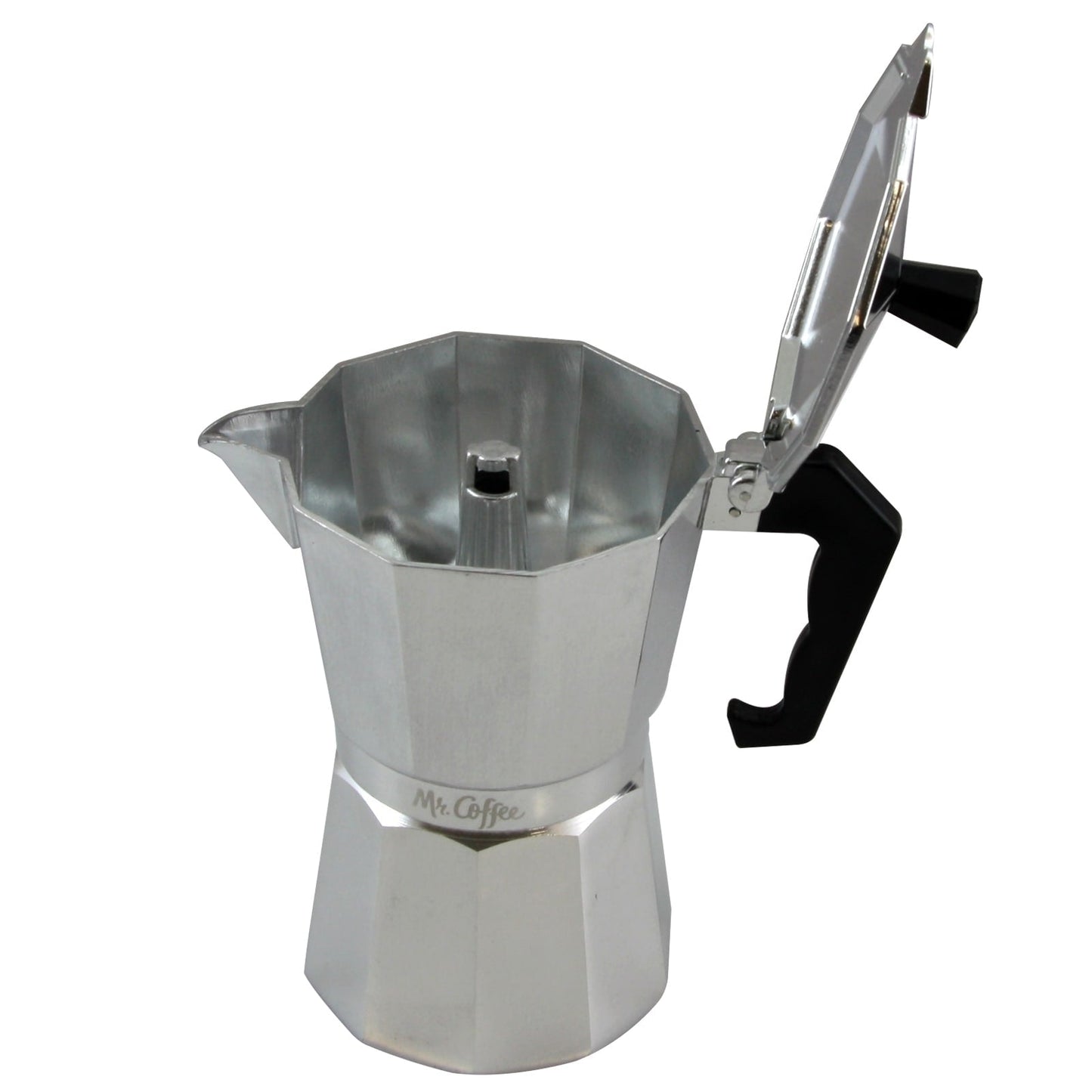 Mr. Coffee Brixia 3-teiliger Espressokocher für 6 Tassen auf dem Herd