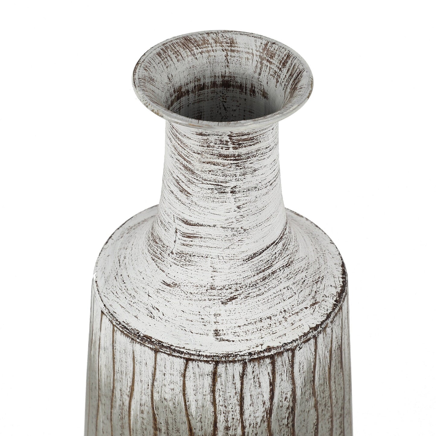 Mehrfarbige Flaschenvasen aus Metall mit Ombre-Muster (3er-Set)