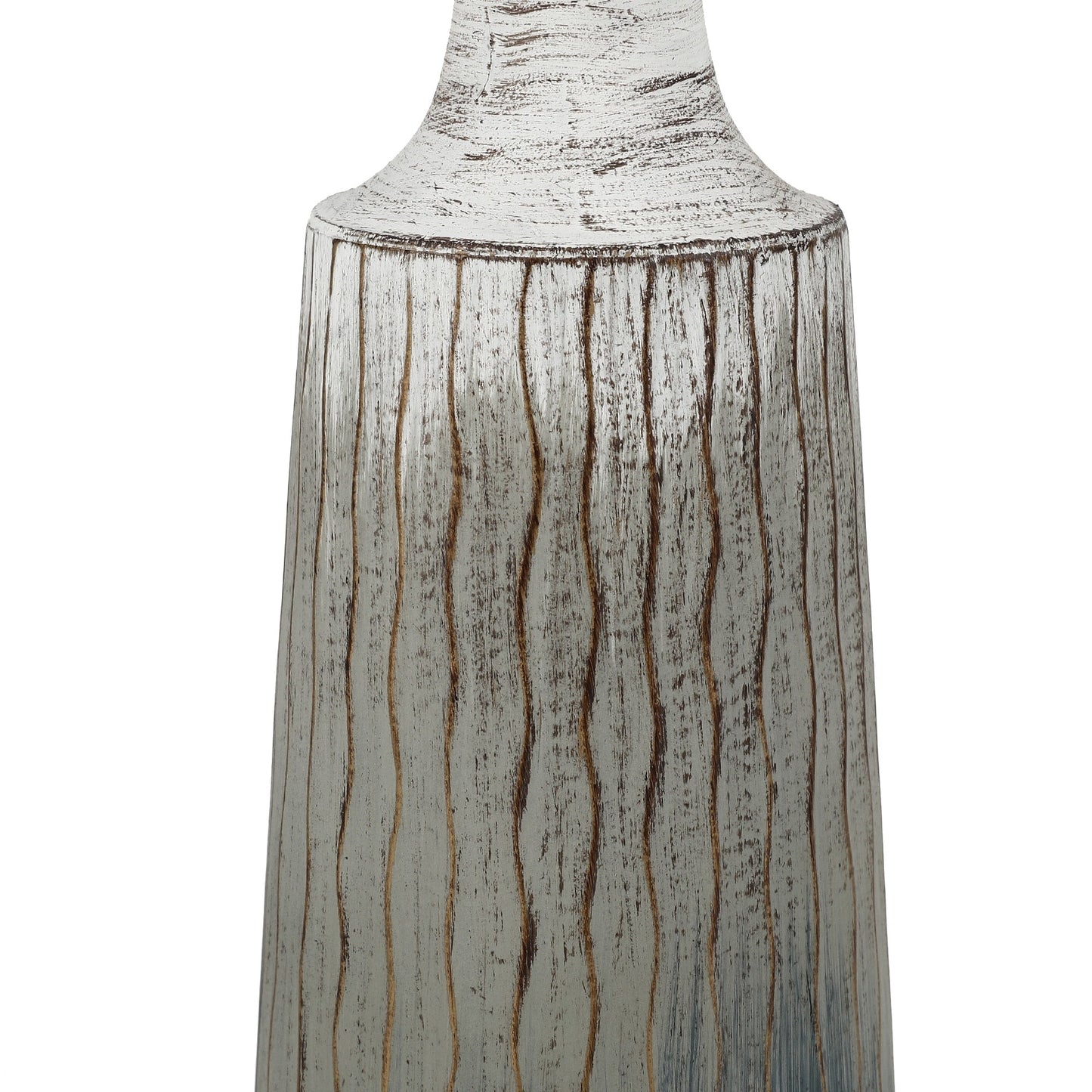 Mehrfarbige Flaschenvasen aus Metall mit Ombre-Muster (3er-Set)