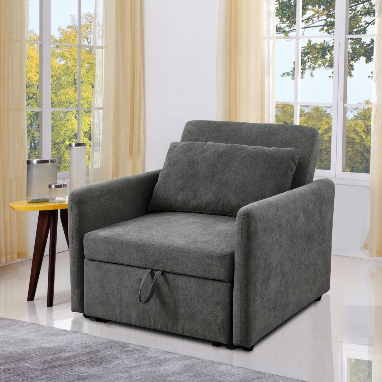 Multi-Function Foldable Fabric Sofa Bed