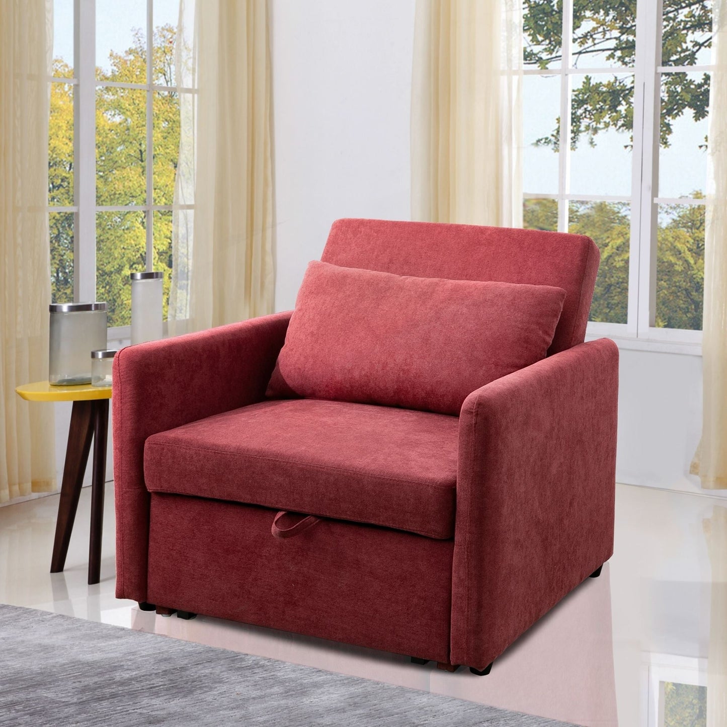 Multi-Function Foldable Fabric Sofa Bed