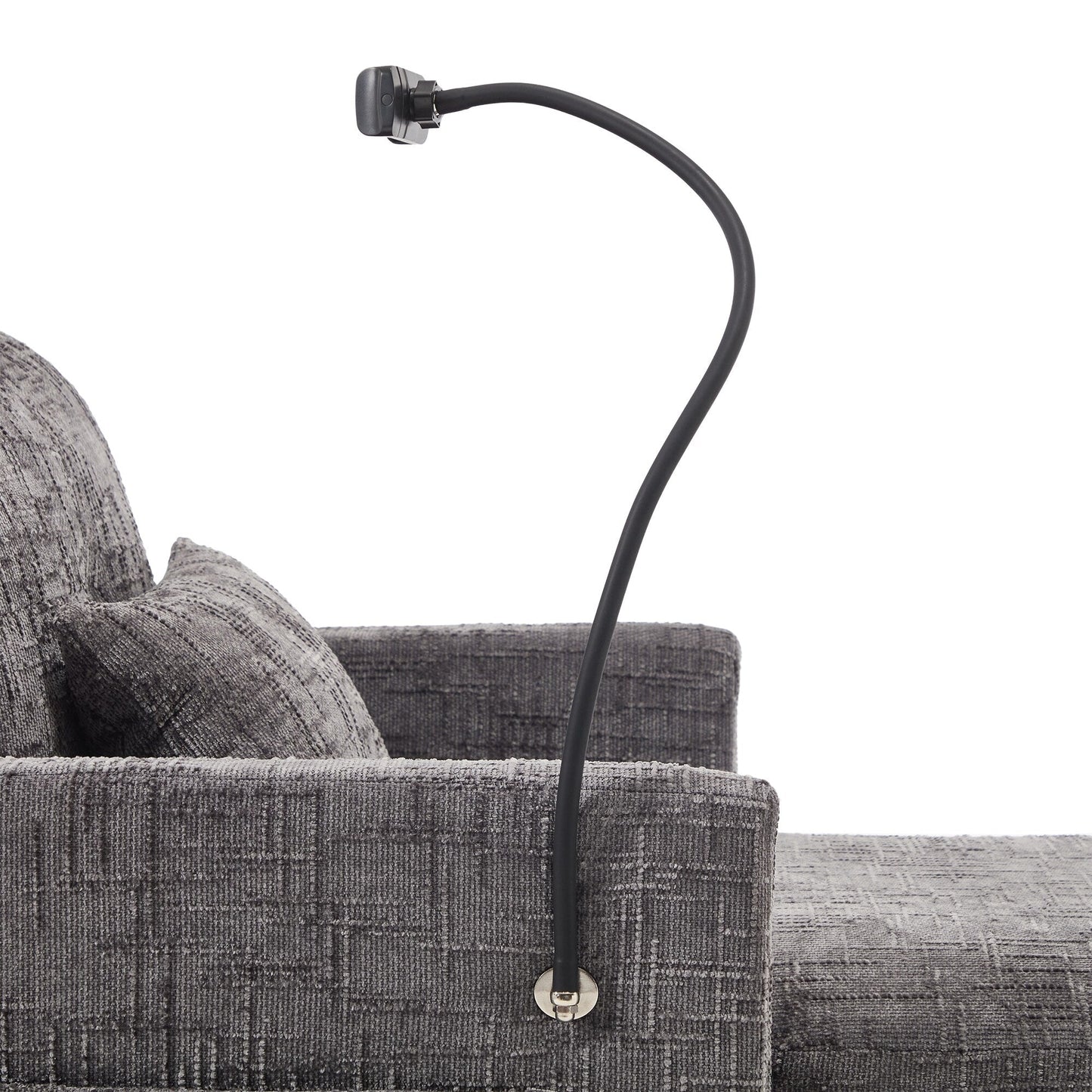 Multifunctional Lazy Person Sofa Recliner Can Be Stored Storage Backrest With Cell Phone Bracket Chenille Single Leisure Chair