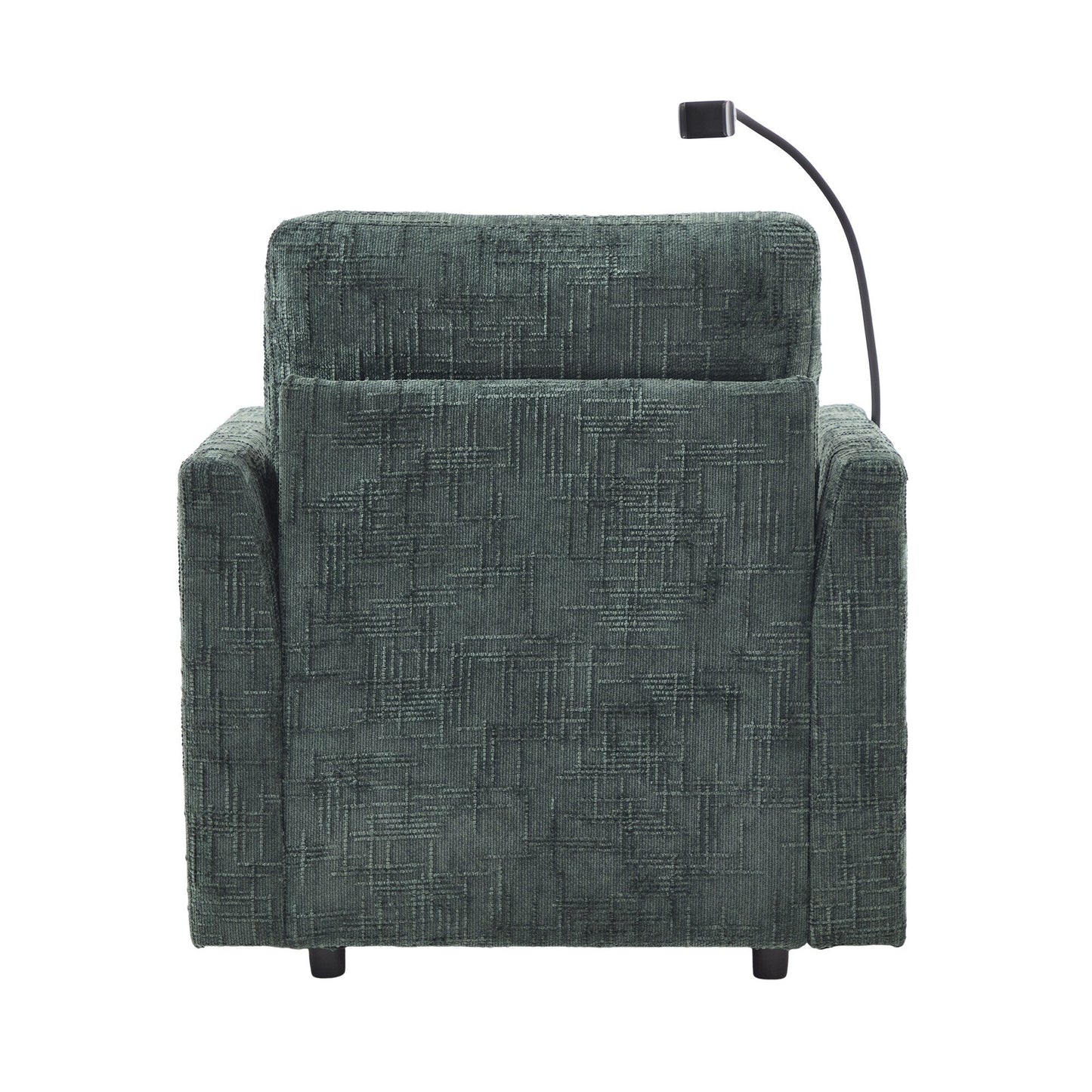 Multifunctional Lazy Person Sofa Recliner Can Be Stored Storage Backrest With Cell Phone Bracket Chenille Single Leisure Chair