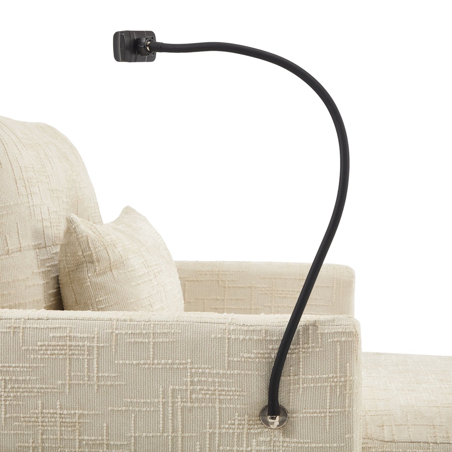 Multifunctional Lazy Person Sofa Recliner,Storage Backrest With Cell Phone Bracket Chenille Single Leisure Chair