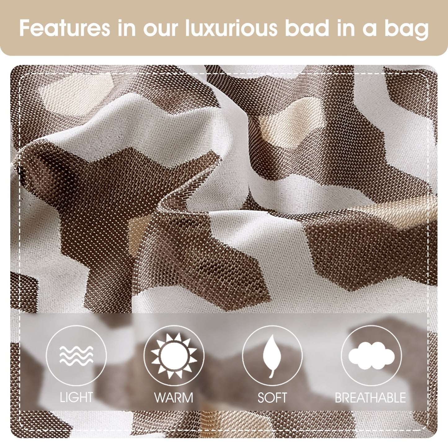 Nanshing Calvin Luxury10-teiliges geometrisches Bettdeckenset