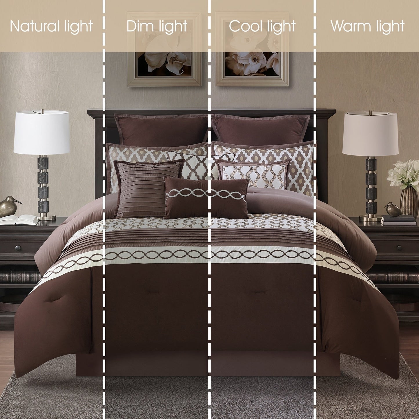Nanshing Calvin Luxury10-teiliges geometrisches Bettdeckenset