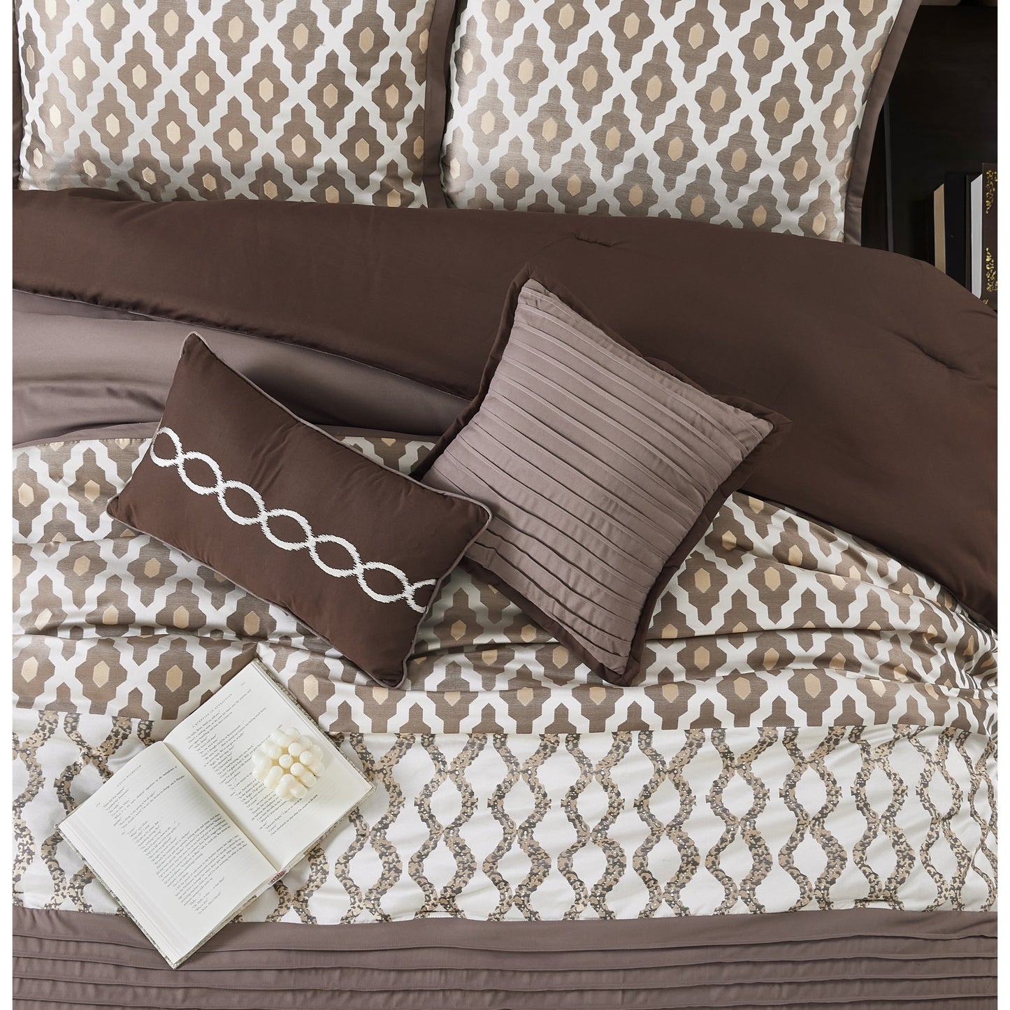 Nanshing Calvin Luxury10-teiliges geometrisches Bettdeckenset