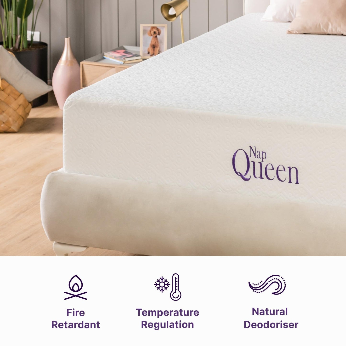 NapQueen Elizabeth 8 Kühlende Gel-Memoryschaummatratze