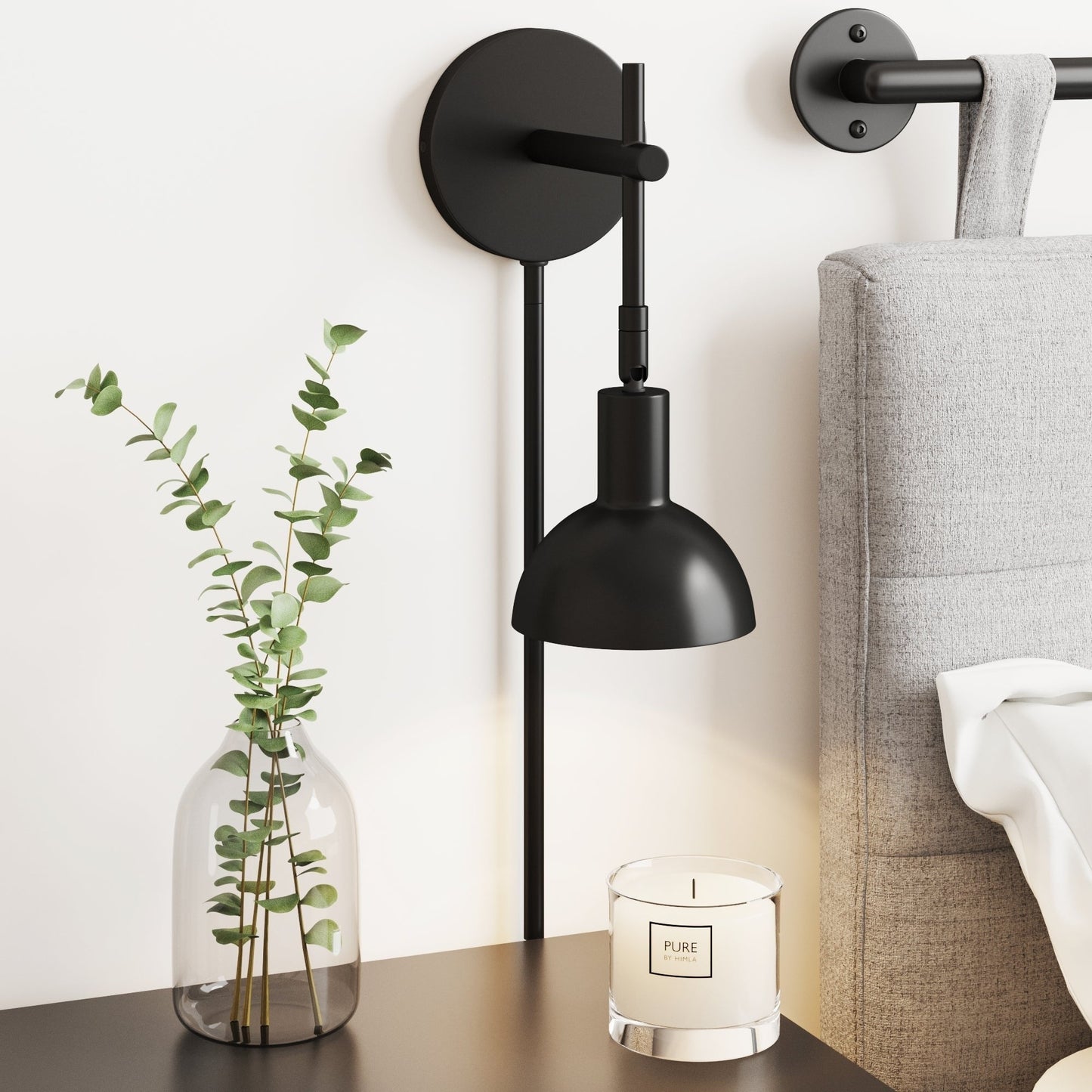 Nathan James Tamlin Wandleuchte mit Arm, 1 Leuchte, mit Plug-and-On-/Off-Schalter