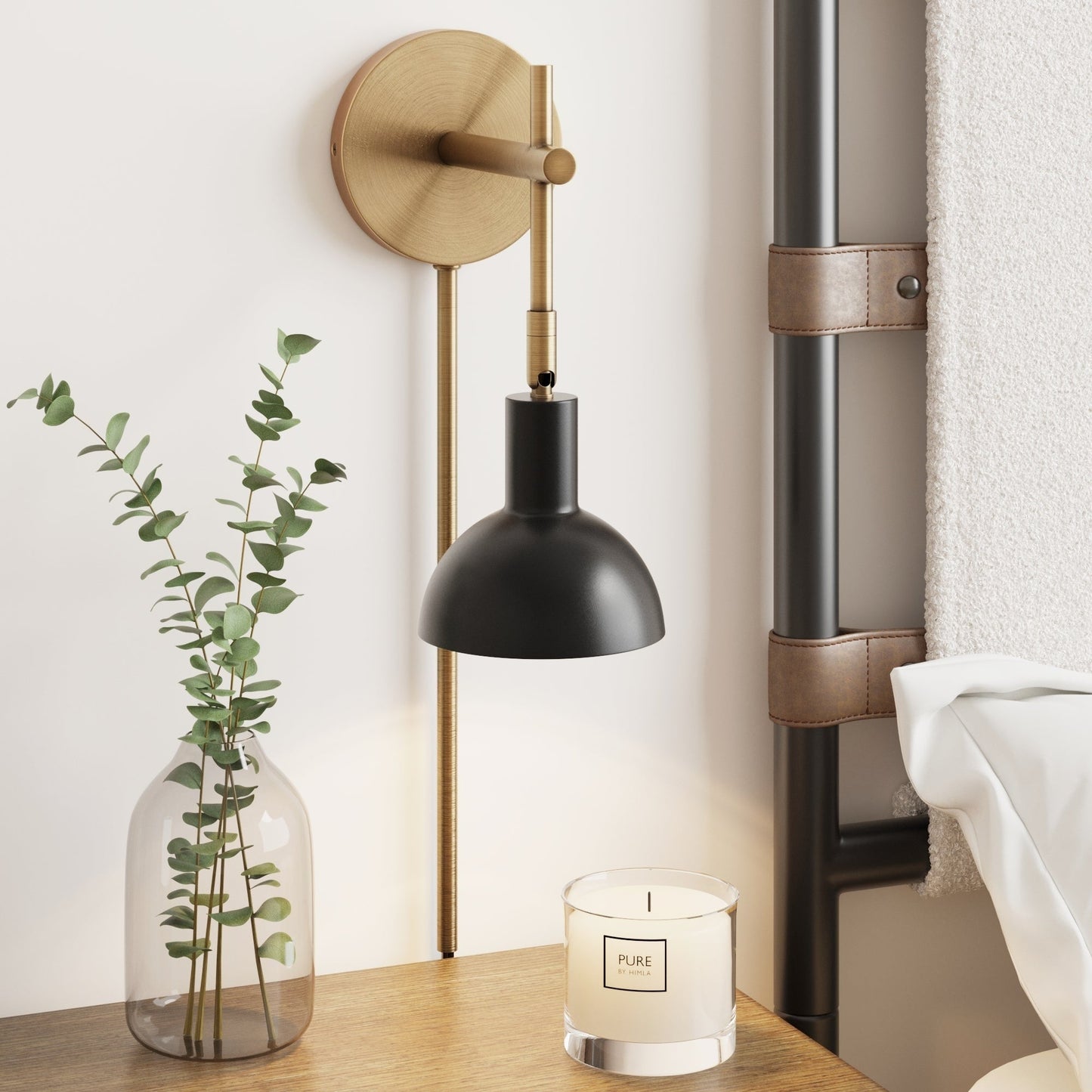 Nathan James Tamlin Wandleuchte mit Arm, 1 Leuchte, mit Plug-and-On-/Off-Schalter