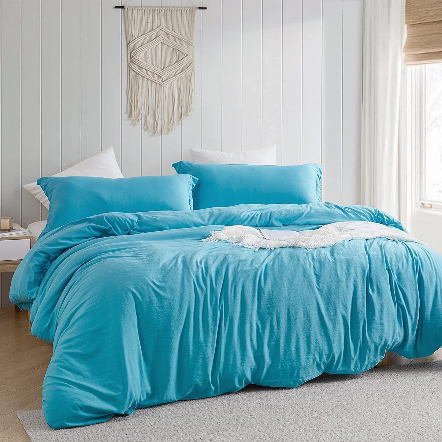Natural Loft King Solid Bettbezug-Set