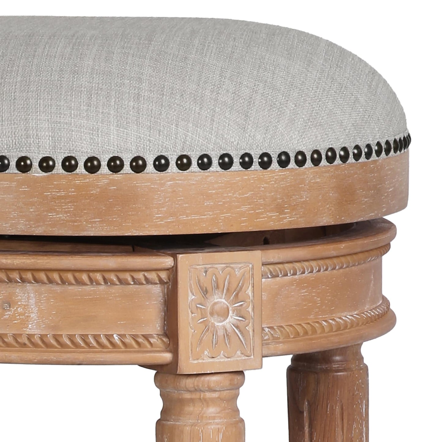 New Ridge Home Goods Chapman Barhocker, rückenfrei, drehbar, 26 Zoll, Thekenhöhe – Thekenhöhe
