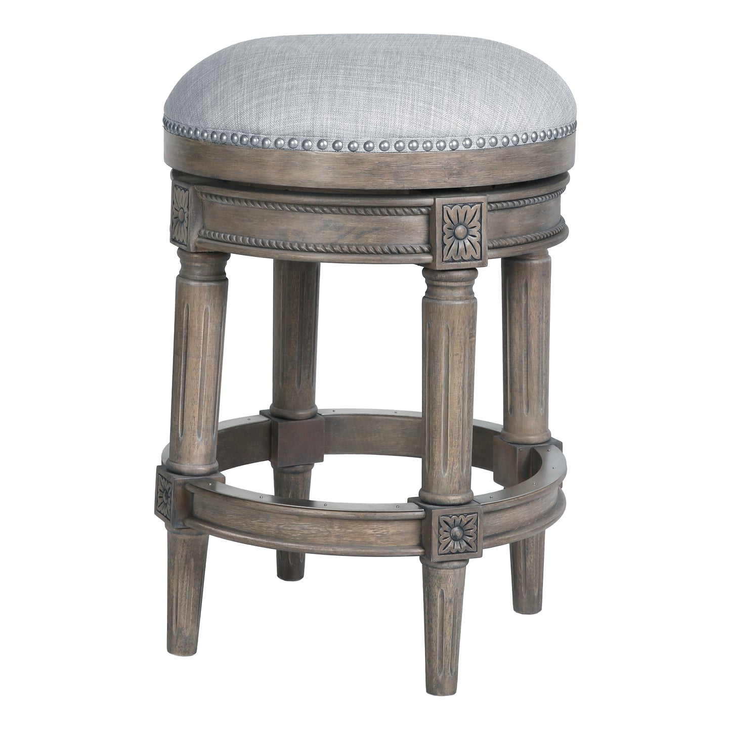 New Ridge Home Goods Chapman Barhocker, rückenfrei, drehbar, 26 Zoll, Thekenhöhe – Thekenhöhe