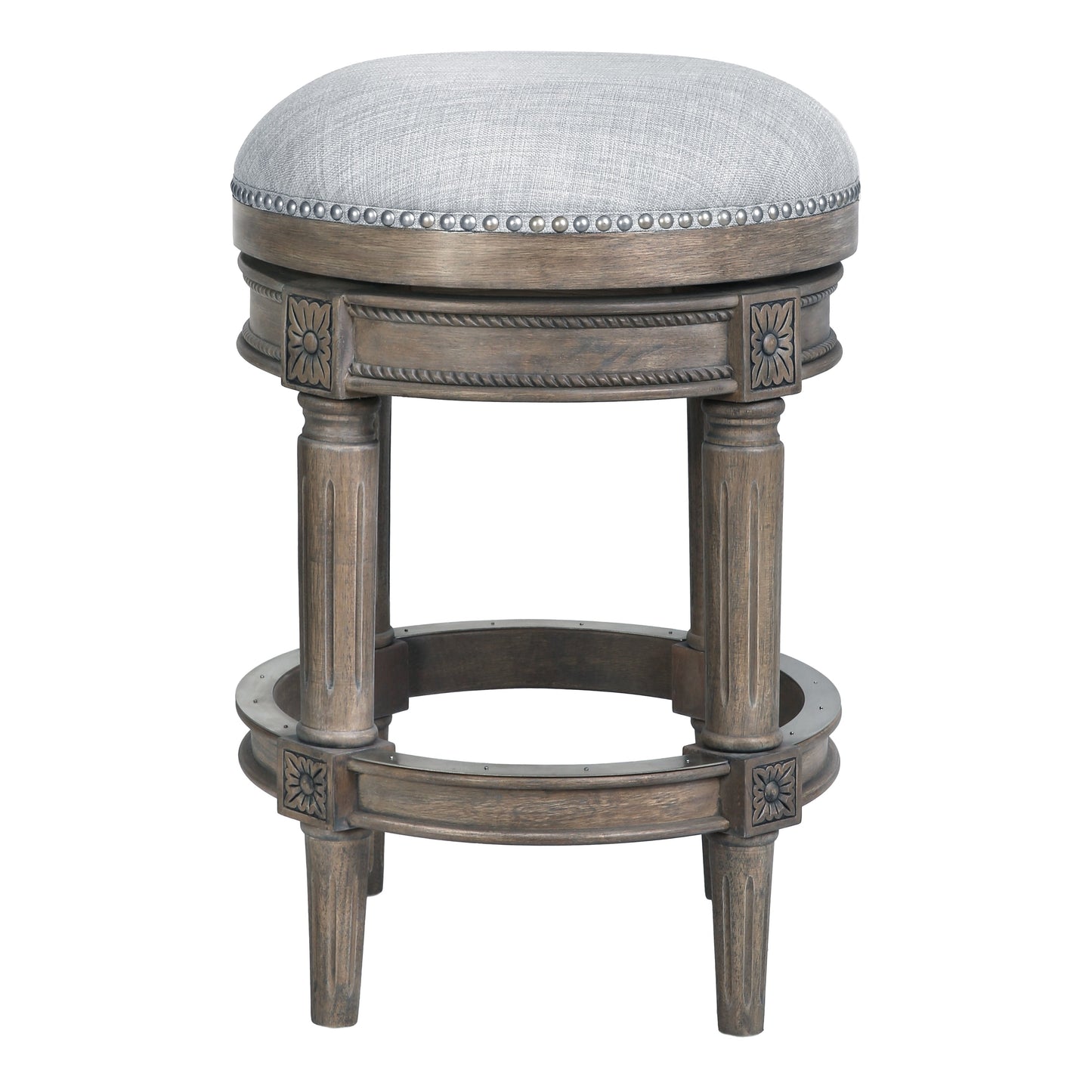 New Ridge Home Goods Chapman Barhocker, rückenfrei, drehbar, 26 Zoll, Thekenhöhe – Thekenhöhe