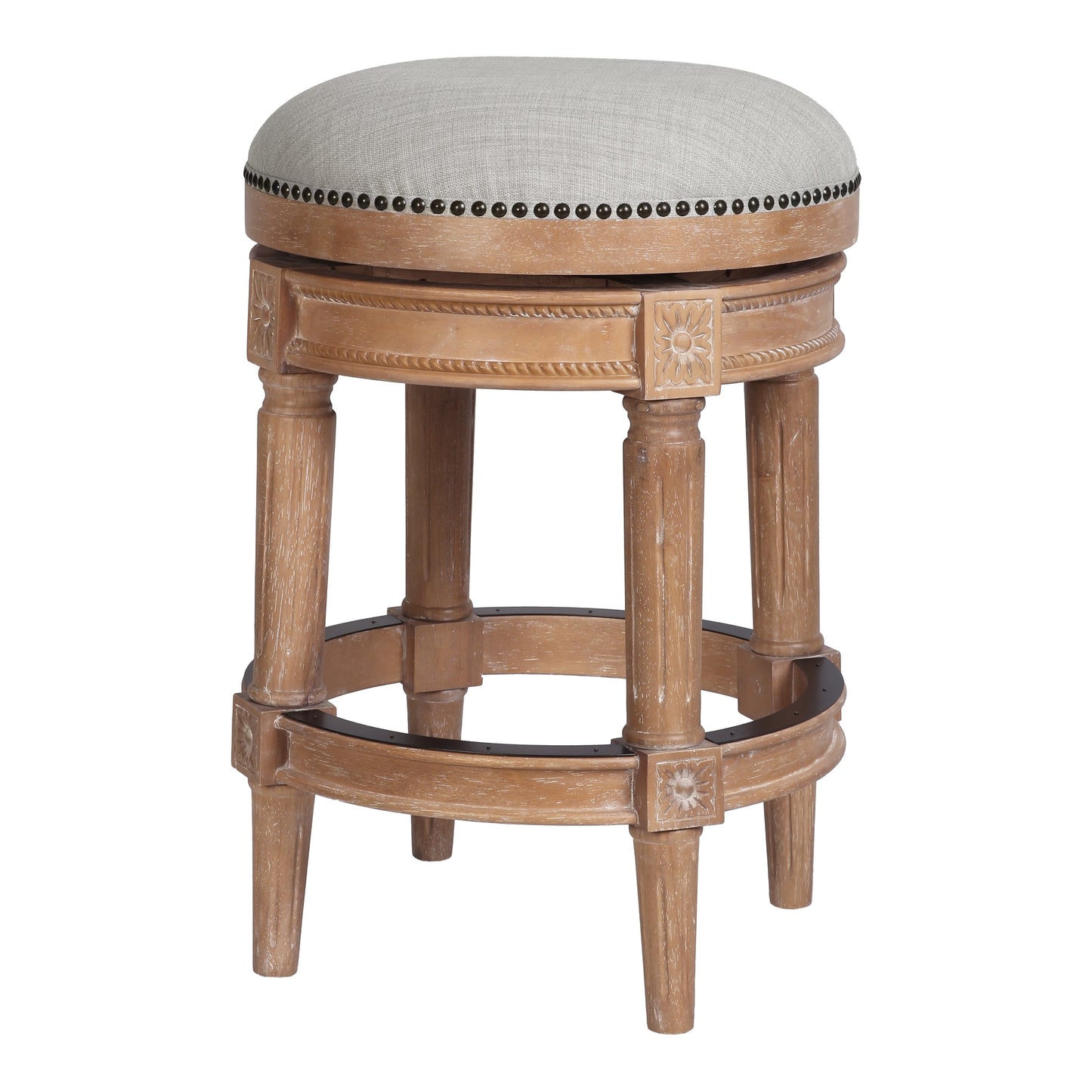 New Ridge Home Goods Chapman Barhocker, rückenfrei, drehbar, 26 Zoll, Thekenhöhe – Thekenhöhe