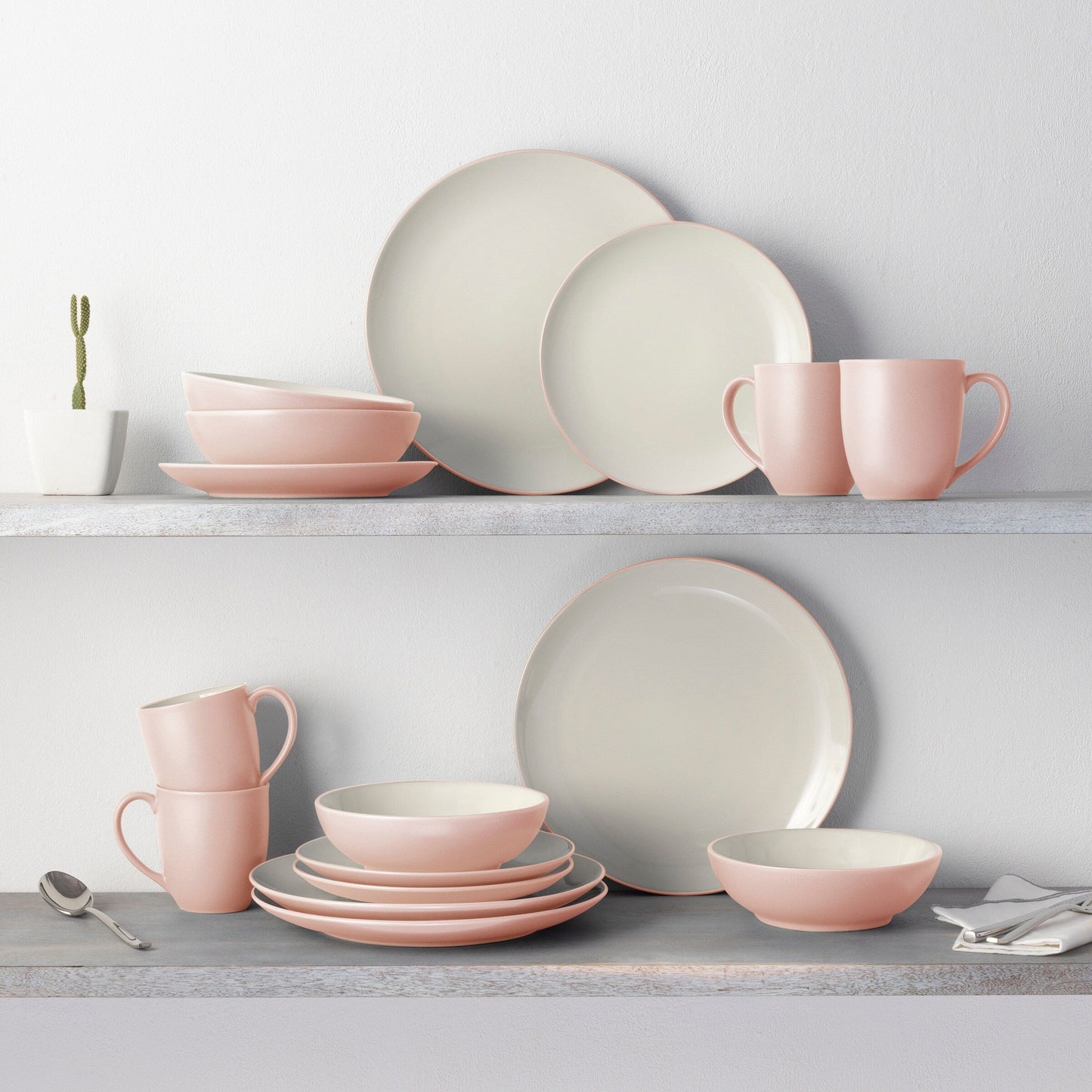 Noritake Colorwave 16-teiliges Coupe-Geschirrset, Service für 4