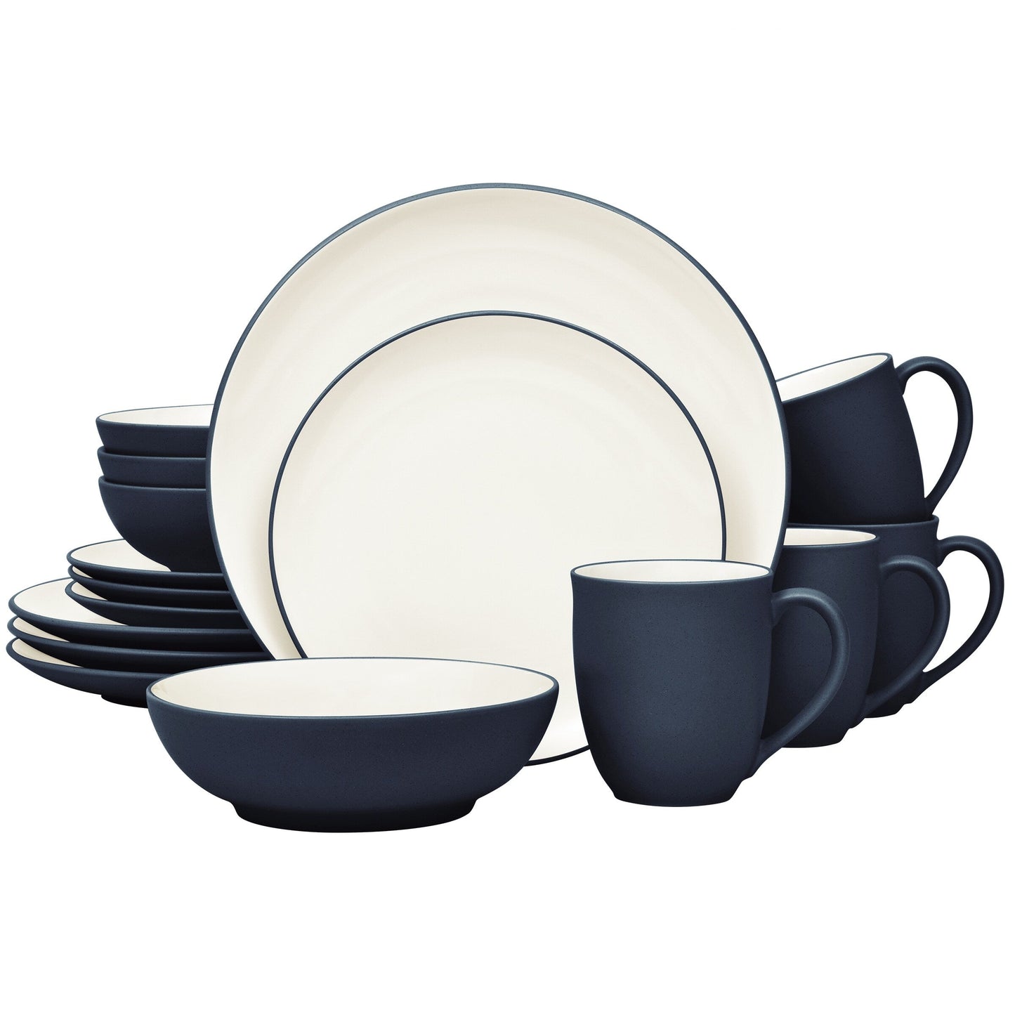 Noritake Colorwave 16-teiliges Coupe-Geschirrset, Service für 4