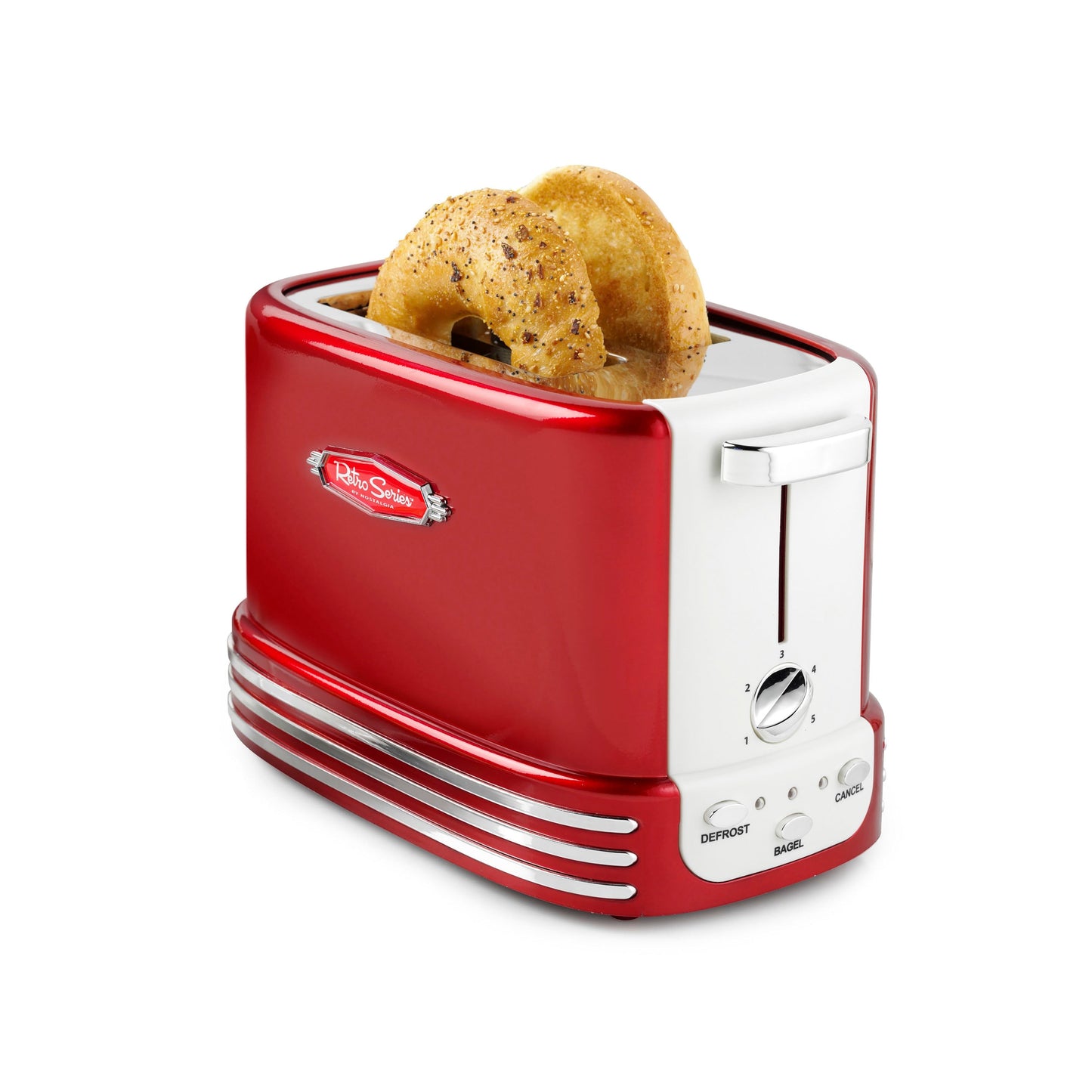 Nostalgie-Retro-Bagel-Toaster für 2 Scheiben