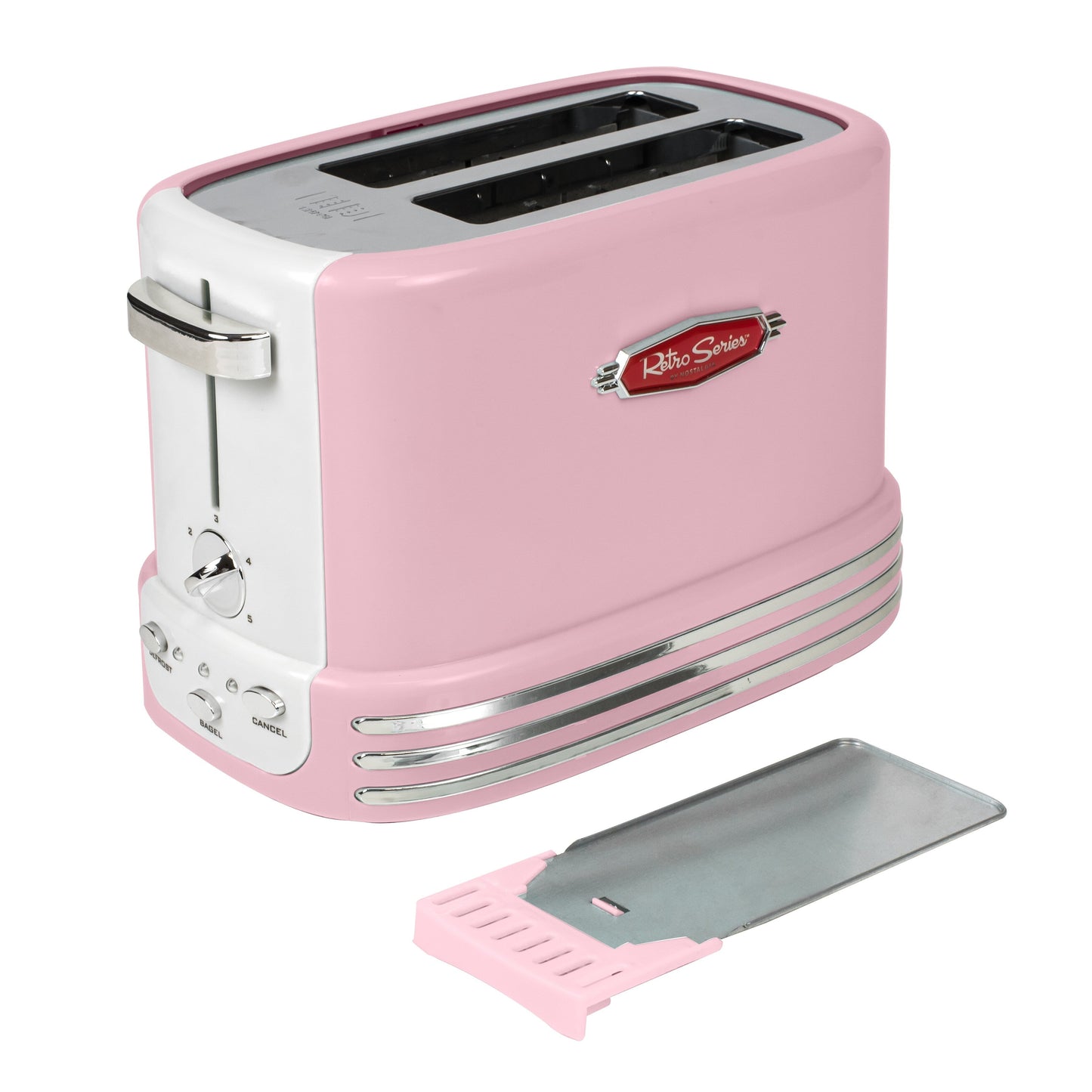Nostalgie-Retro-Bagel-Toaster für 2 Scheiben