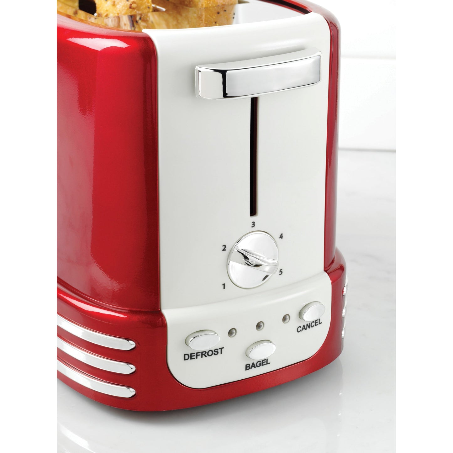 Nostalgie-Retro-Bagel-Toaster für 2 Scheiben