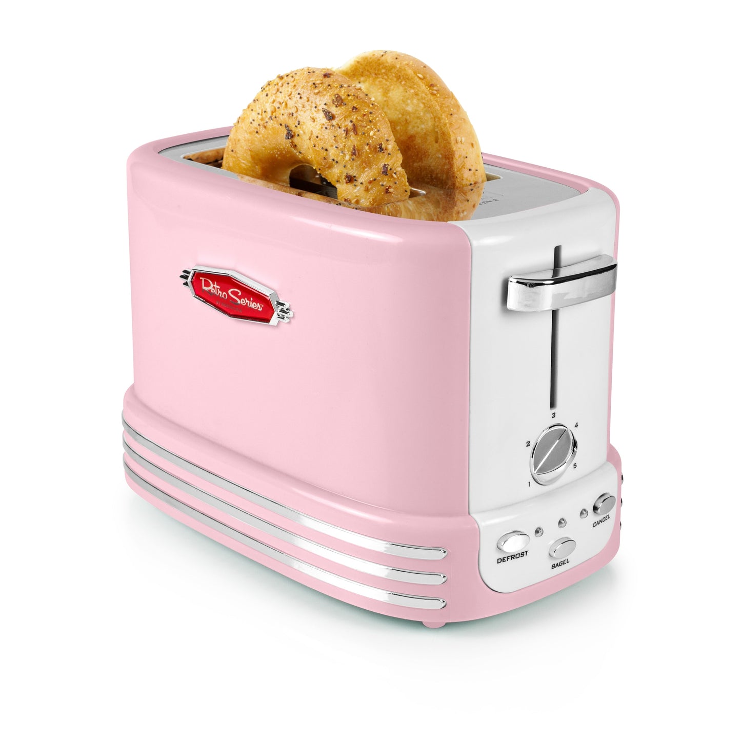 Nostalgie-Retro-Bagel-Toaster für 2 Scheiben