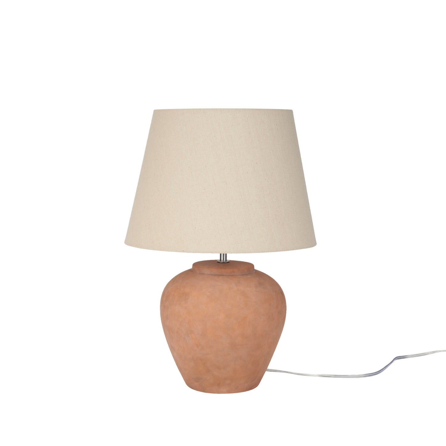 Nourison 20 Rustikale Keramiktopf-Tischlampe