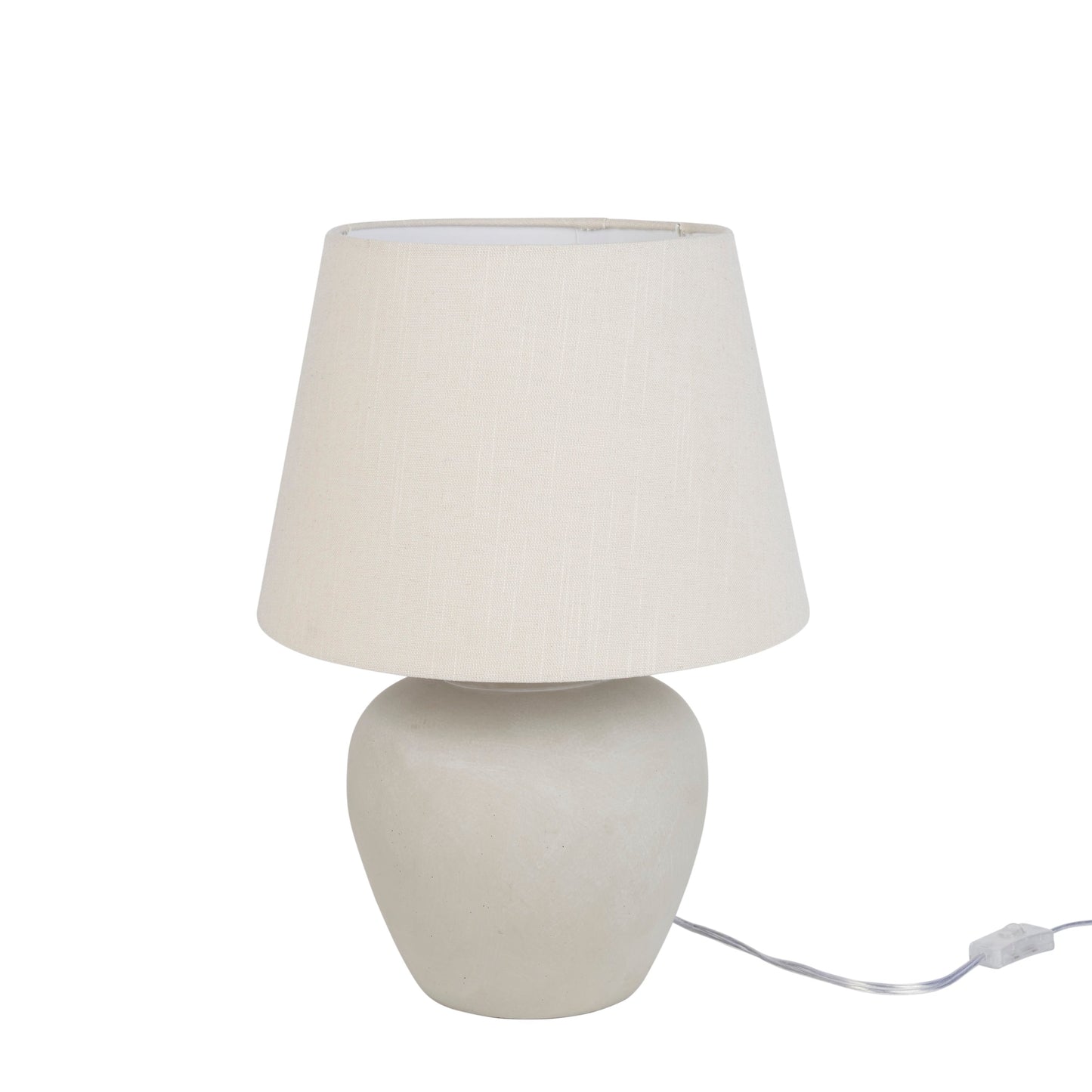 Nourison 20 Rustikale Keramiktopf-Tischlampe