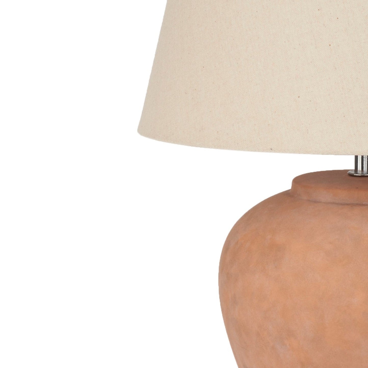 Nourison 20 Rustikale Keramiktopf-Tischlampe