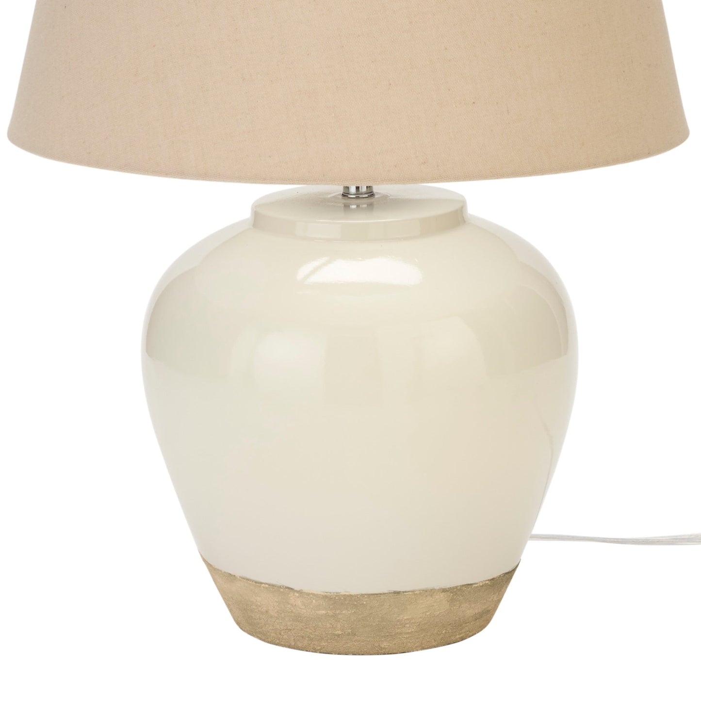 Nourison 20 Rustikale Keramiktopf-Tischlampe
