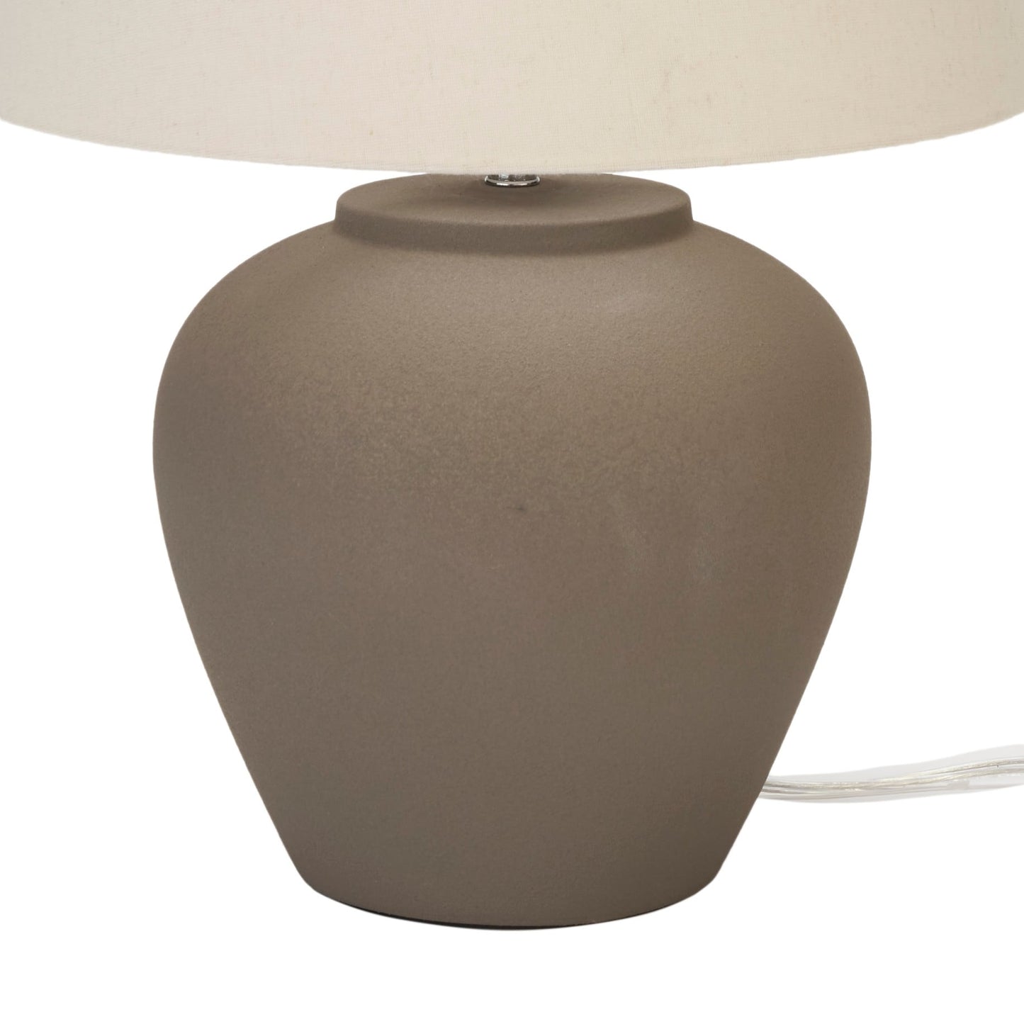 Nourison 20 Rustikale Keramiktopf-Tischlampe