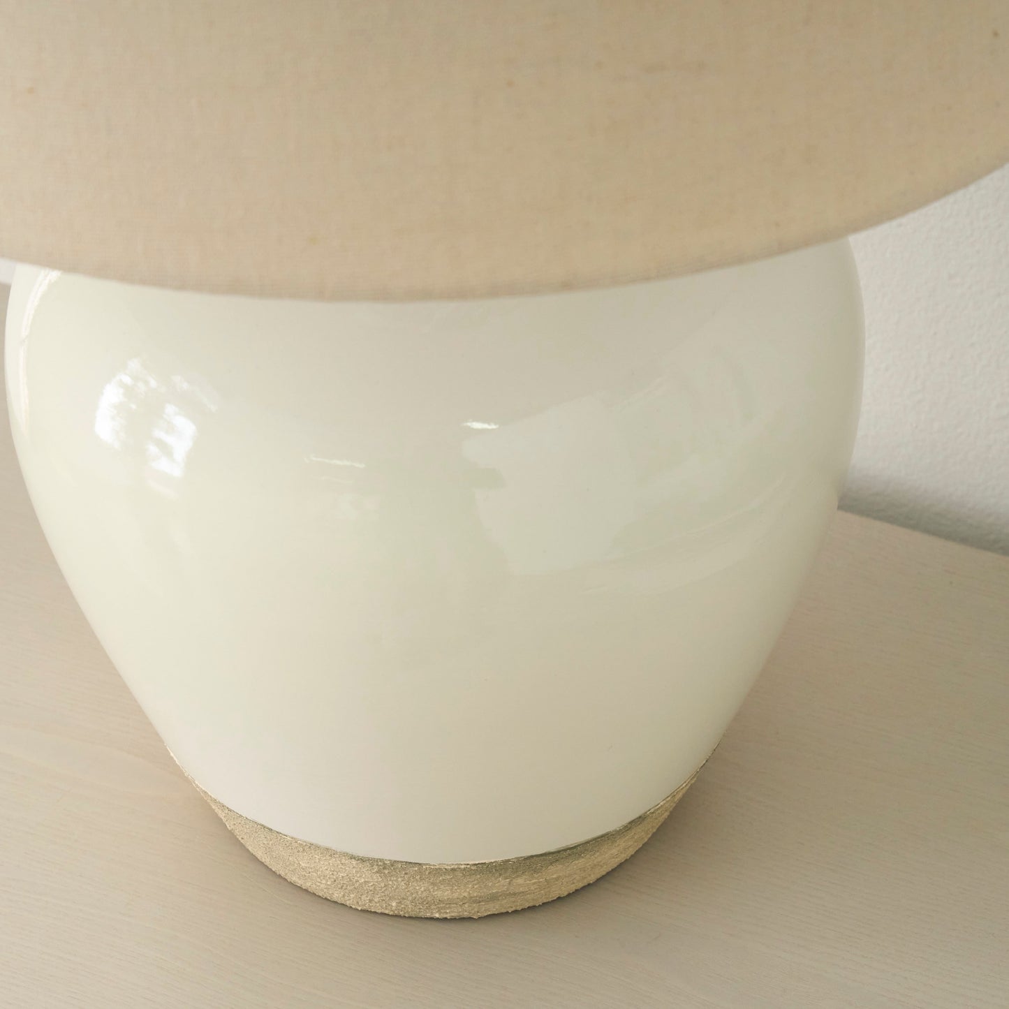 Nourison 20 Rustikale Keramiktopf-Tischlampe