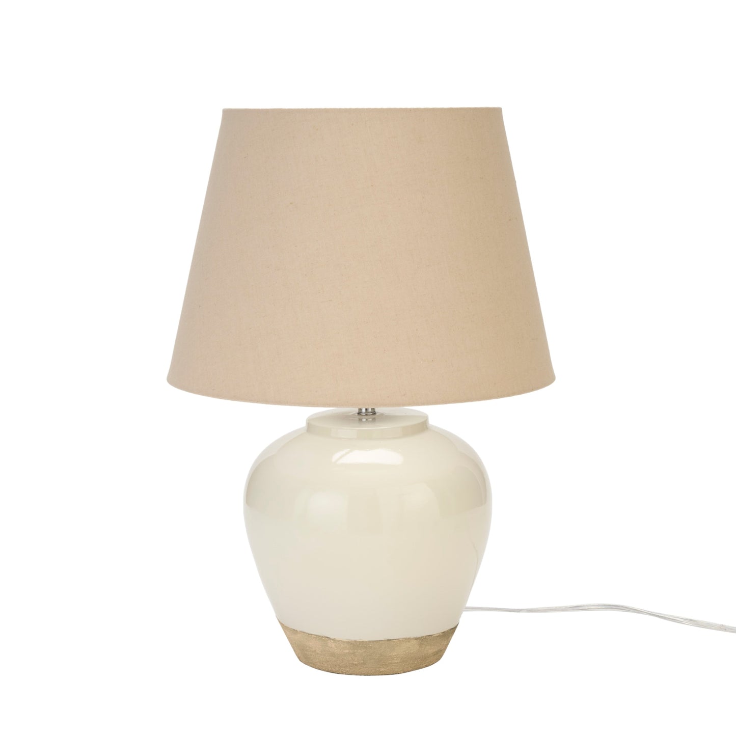 Nourison 20 Rustikale Keramiktopf-Tischlampe