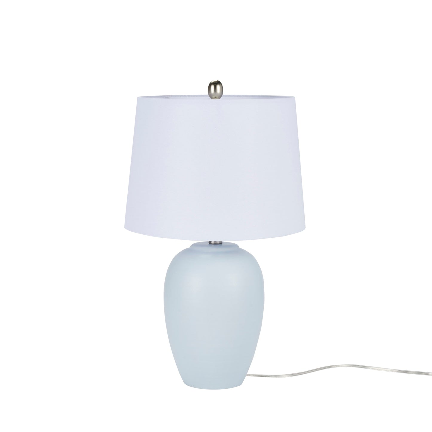 Nourison 23 Tischlampe aus unglasierter Keramik im Glas