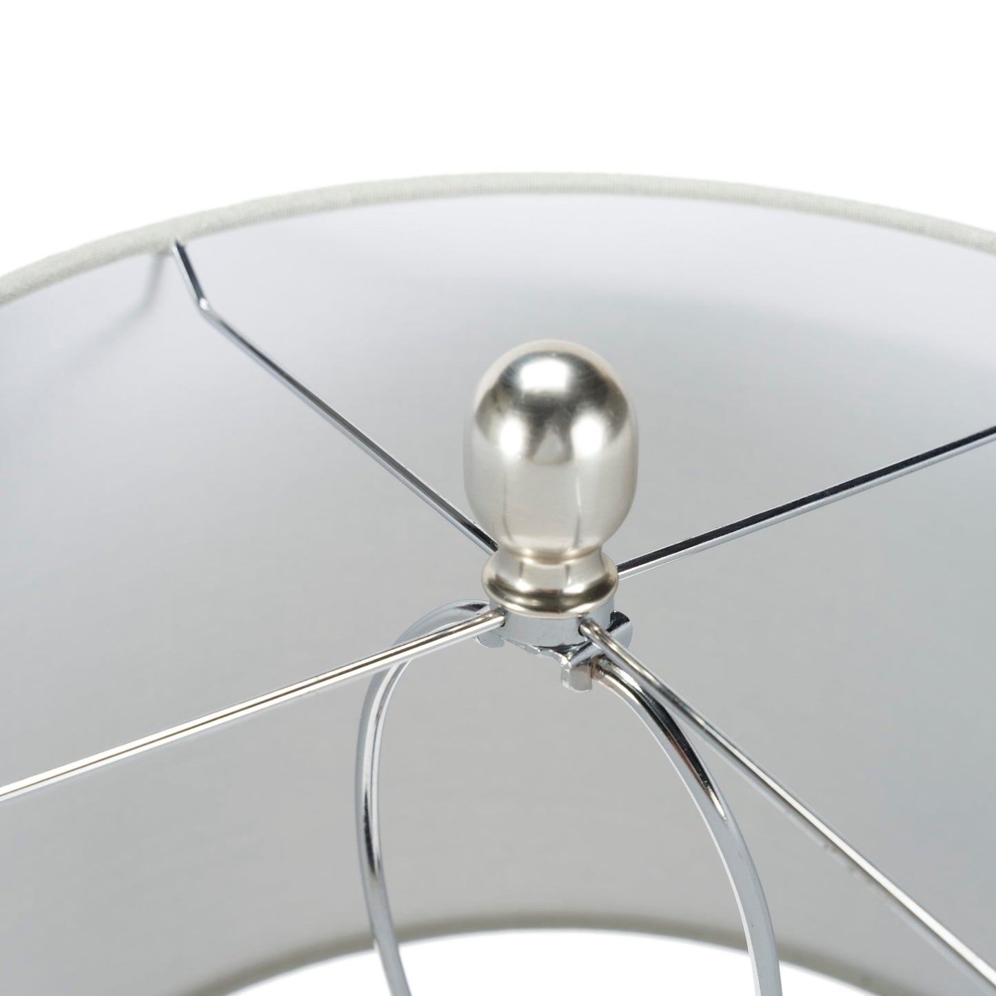 Nourison 23 Tischlampe aus unglasierter Keramik im Glas