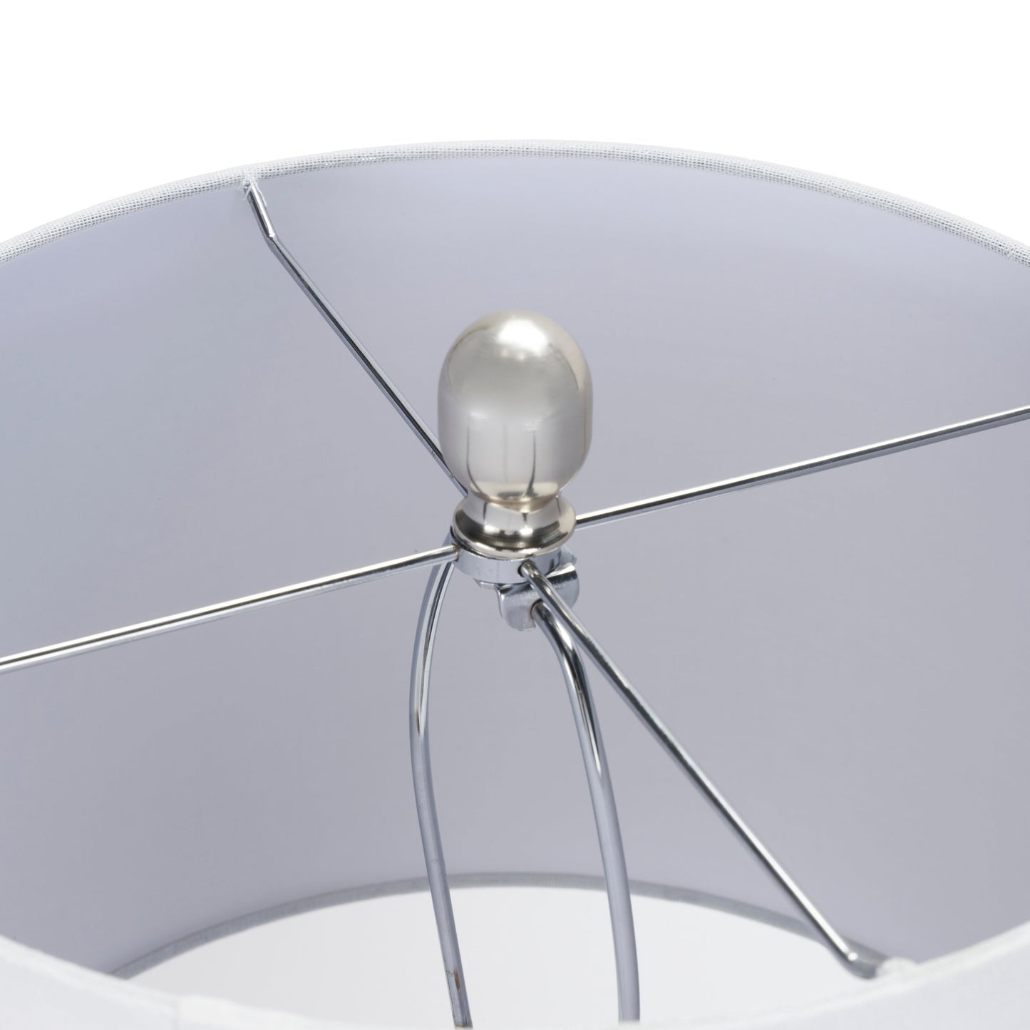 Nourison 23 Tischlampe aus unglasierter Keramik im Glas
