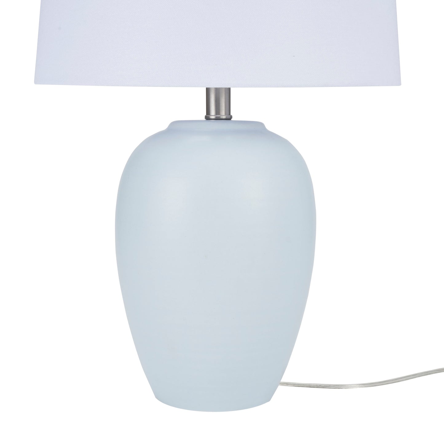 Nourison 23 Tischlampe aus unglasierter Keramik im Glas