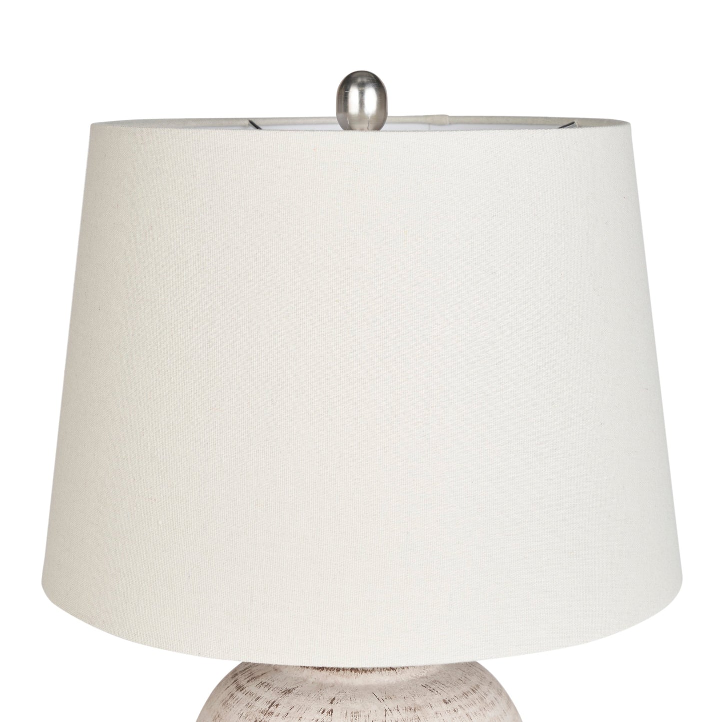 Nourison 23 Tischlampe aus unglasierter Keramik im Glas
