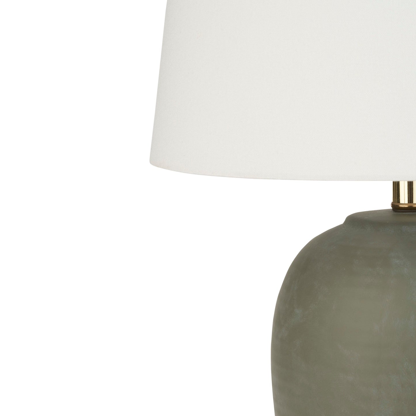 Nourison 23 Tischlampe aus unglasierter Keramik im Glas