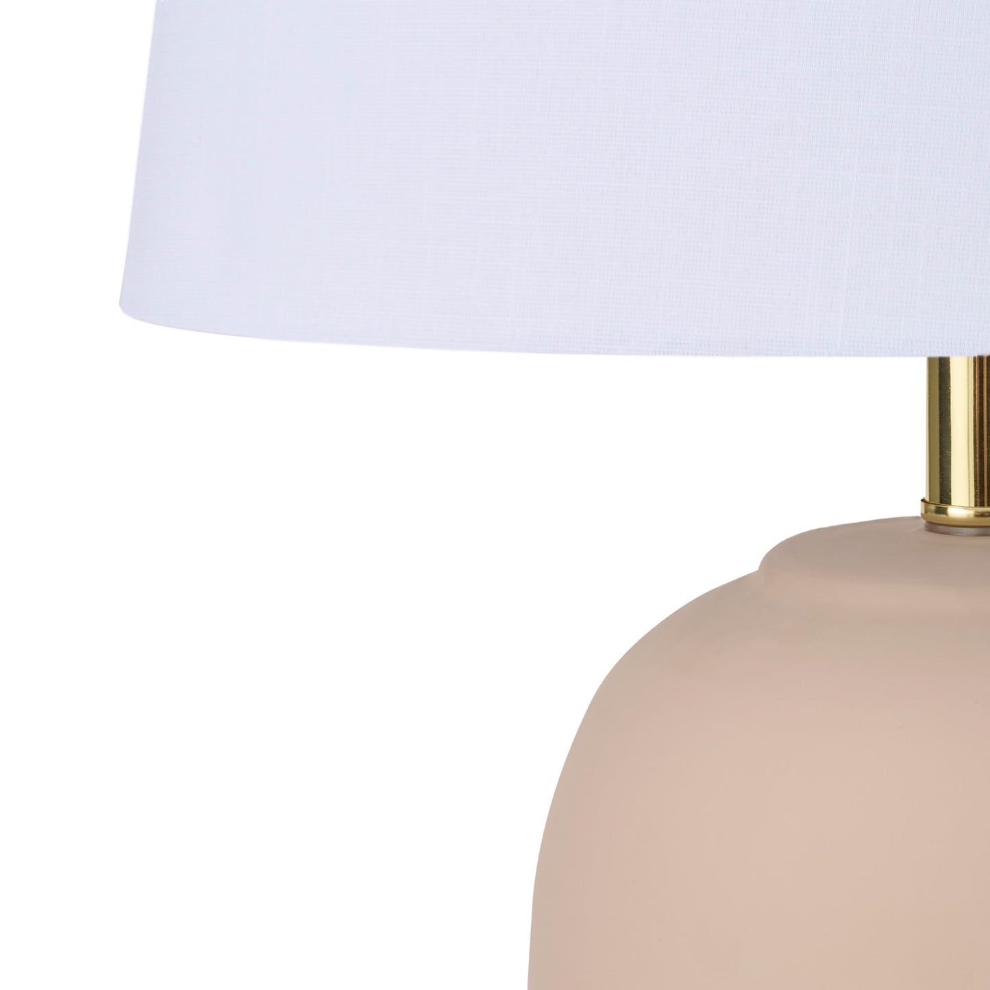Nourison 23 Tischlampe aus unglasierter Keramik im Glas