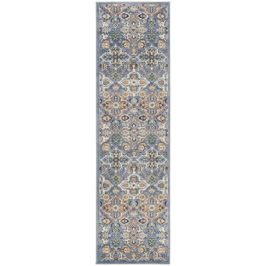 Nourison Allur Moderner Boho-Teppich mit Blumenmedaillon