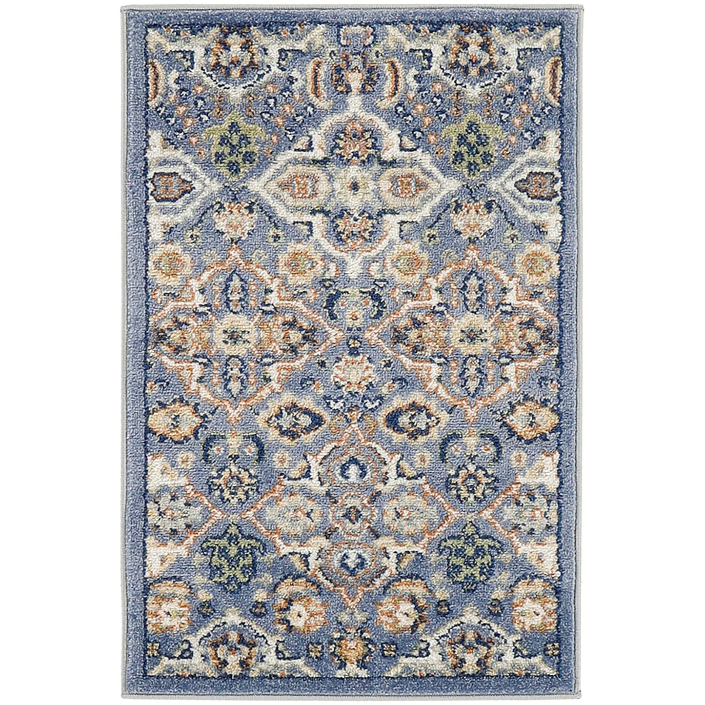 Nourison Allur Moderner Boho-Teppich mit Blumenmedaillon