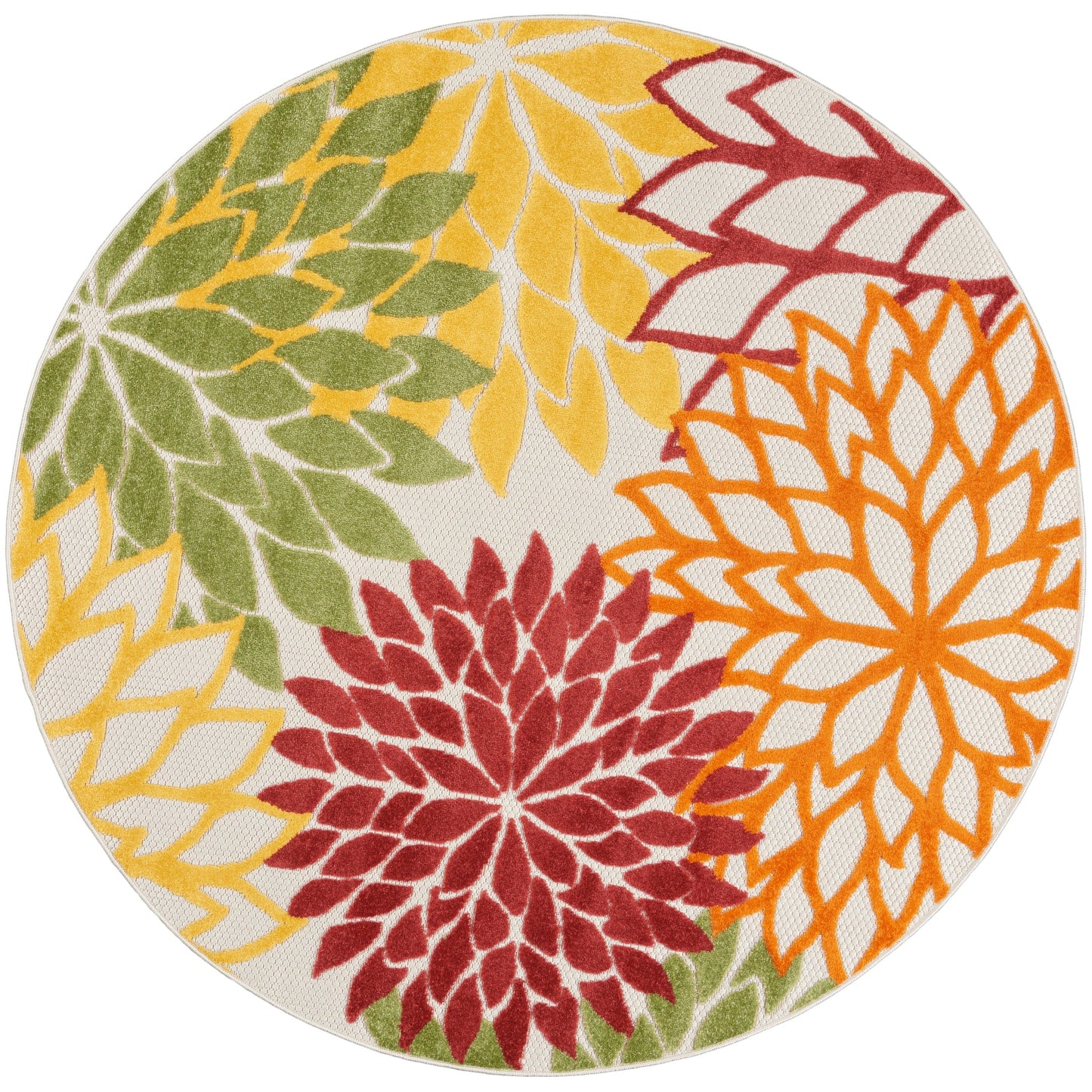 Nourison Aloha Floral Moderner Teppich für drinnen und draußen
