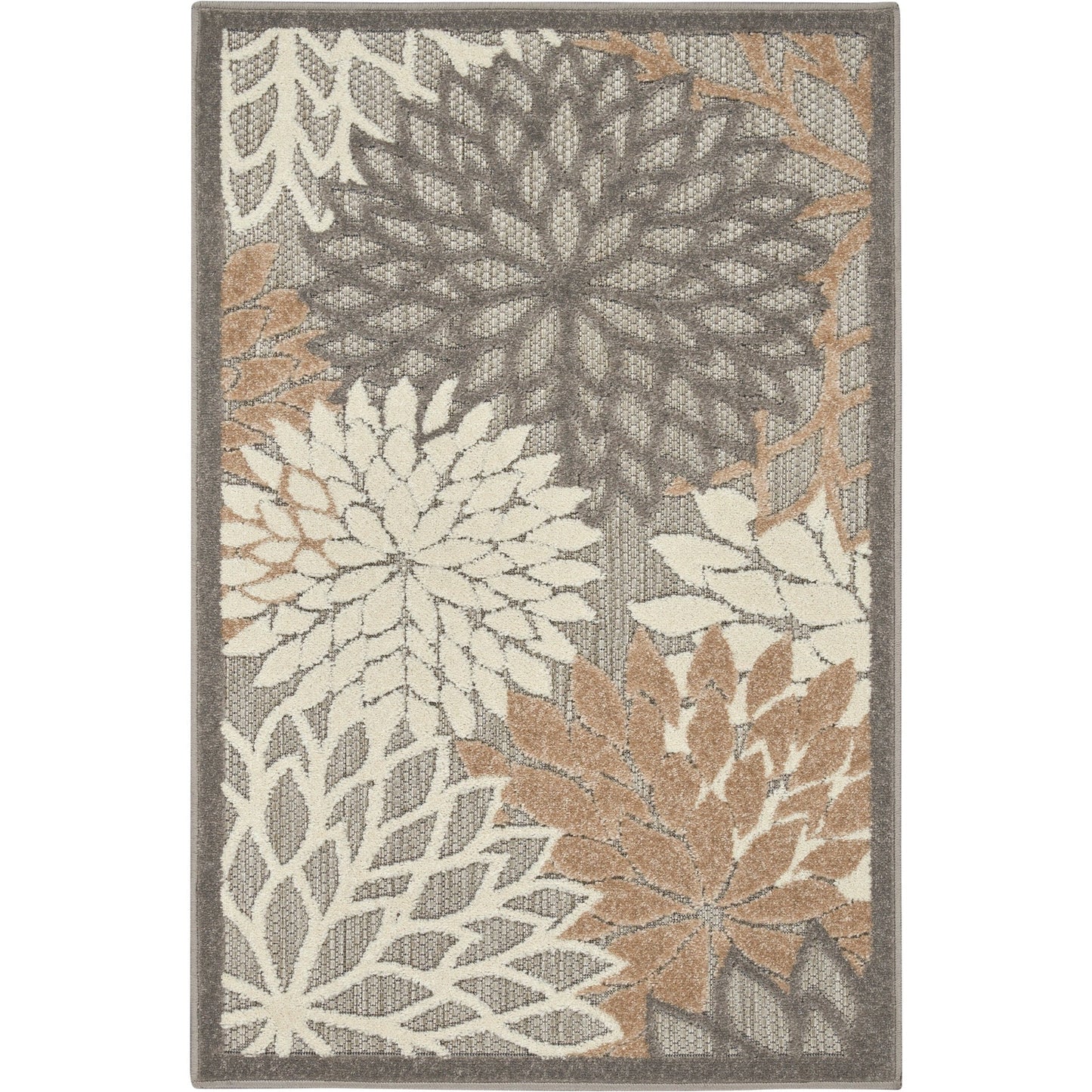 Nourison Aloha Floral Moderner Teppich für drinnen und draußen