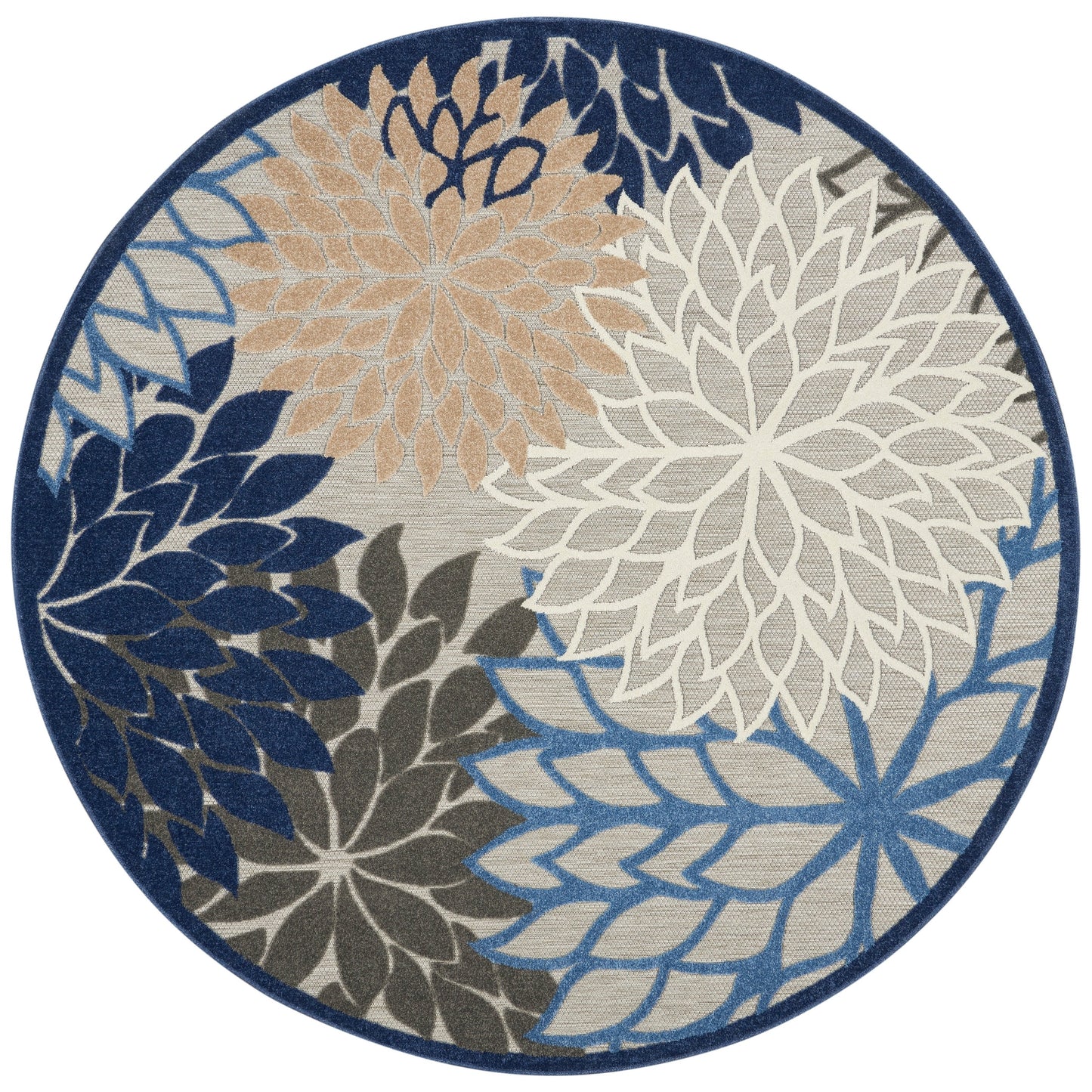 Nourison Aloha Floral Moderner Teppich für drinnen und draußen