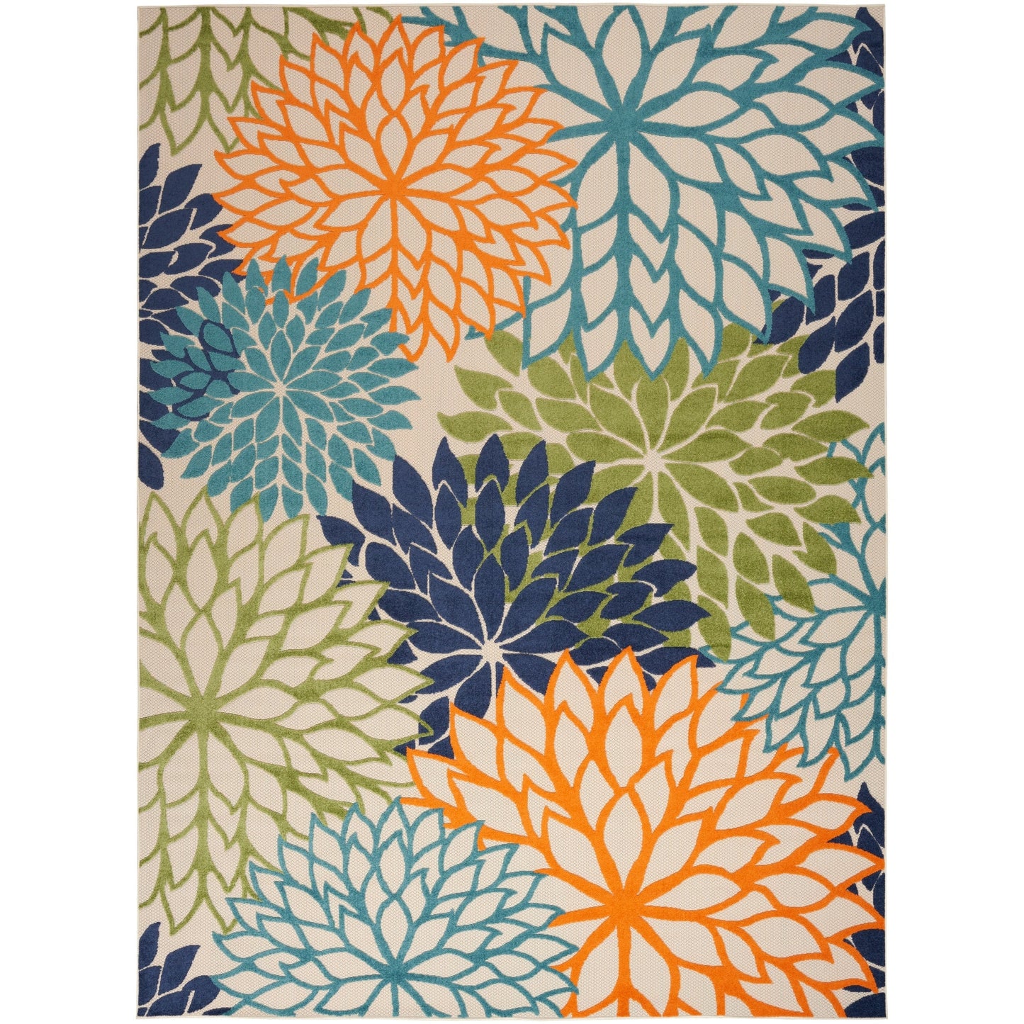 Nourison Aloha Floral Moderner Teppich für drinnen und draußen