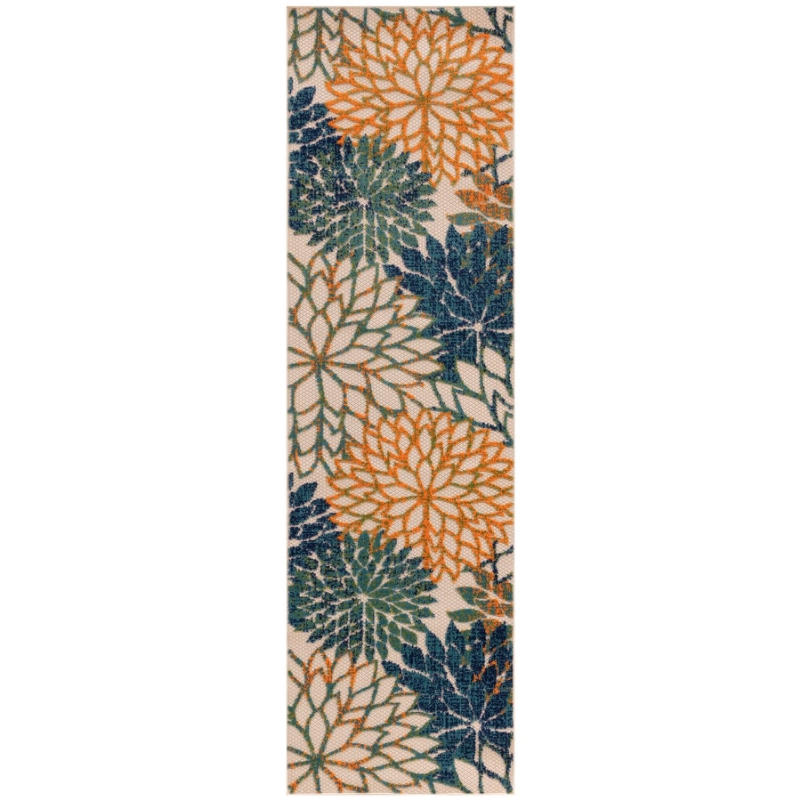Nourison Aloha Floral Moderner Teppich für drinnen und draußen
