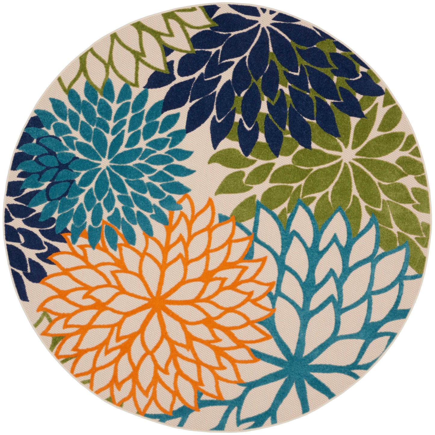 Nourison Aloha Floral Moderner Teppich für drinnen und draußen