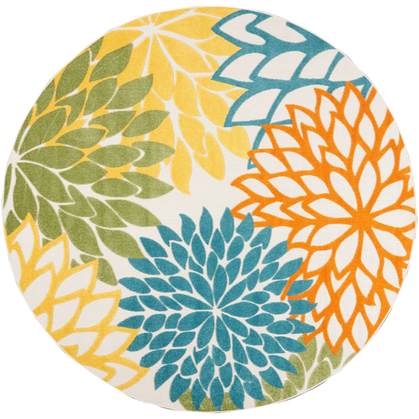 Nourison Aloha Floral Moderner Teppich für drinnen und draußen