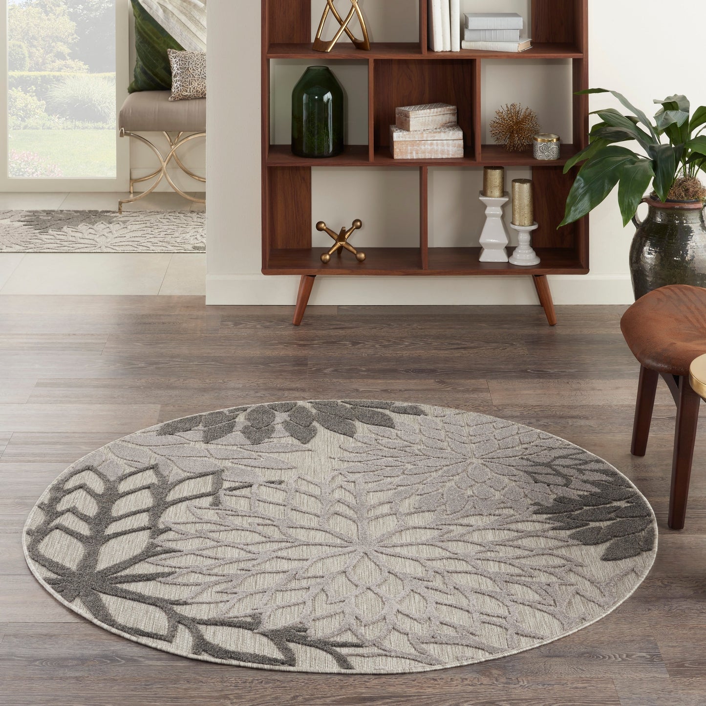Nourison Aloha Floral Moderner Teppich für drinnen und draußen